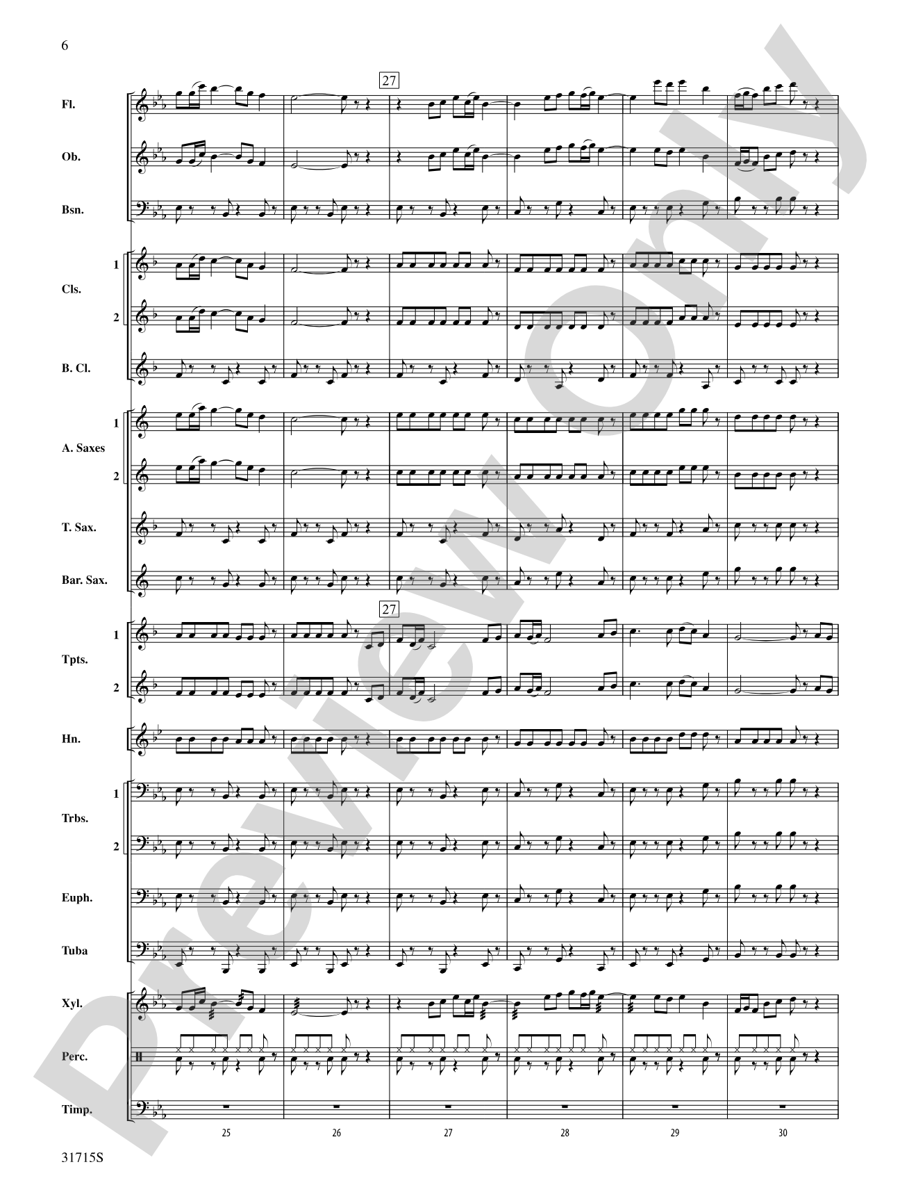 Early American Hymn Song: Concert Band Conductor Score & Parts