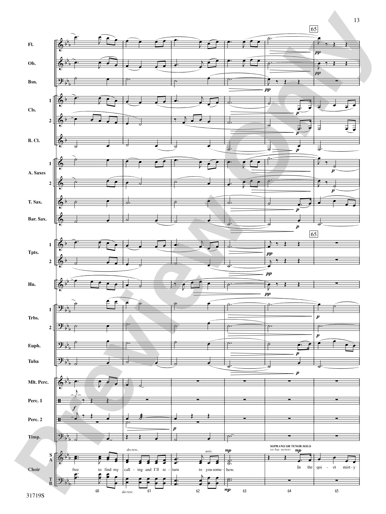 Homeward Bound: Concert Band Conductor Score & Parts