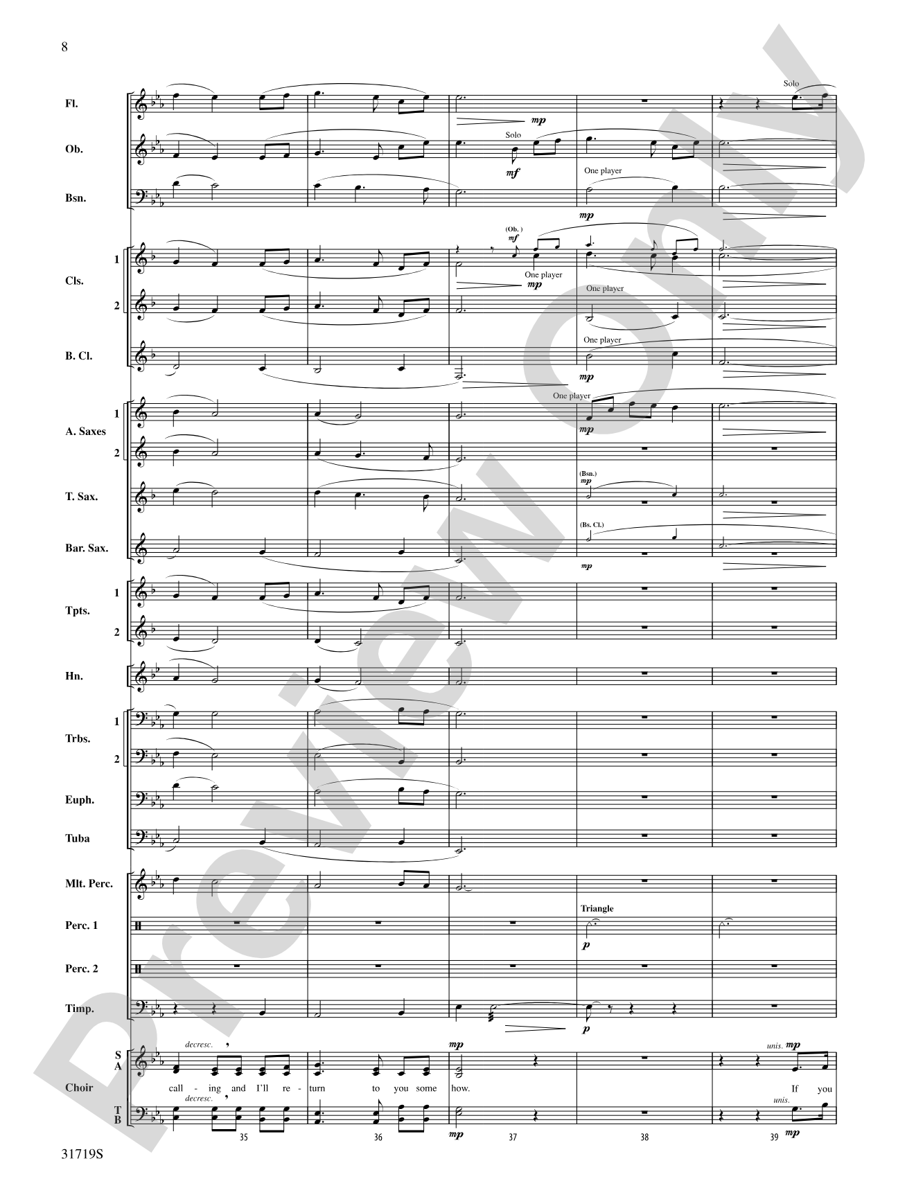 Homeward Bound: Concert Band Conductor Score & Parts