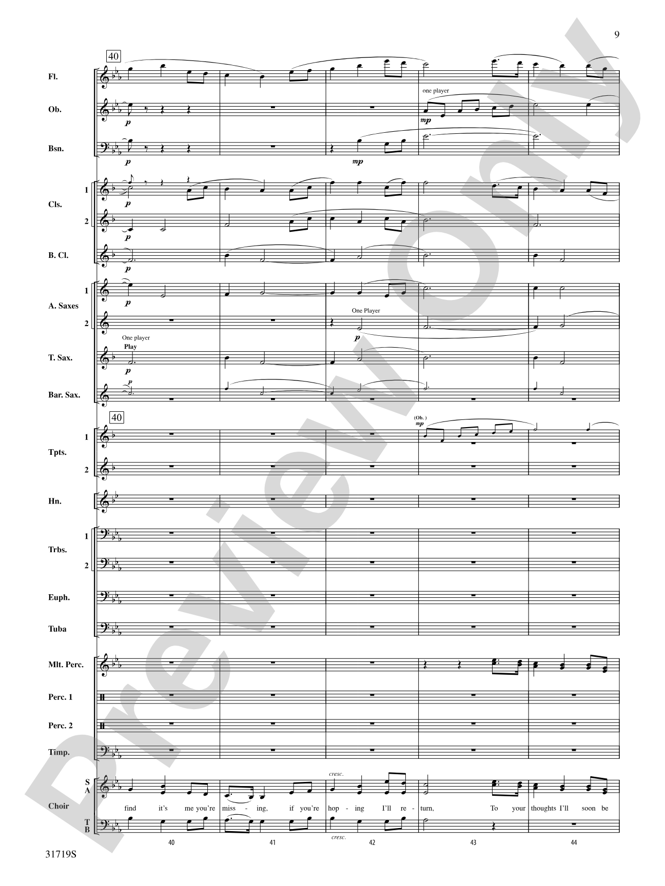 Homeward Bound: Concert Band Conductor Score & Parts