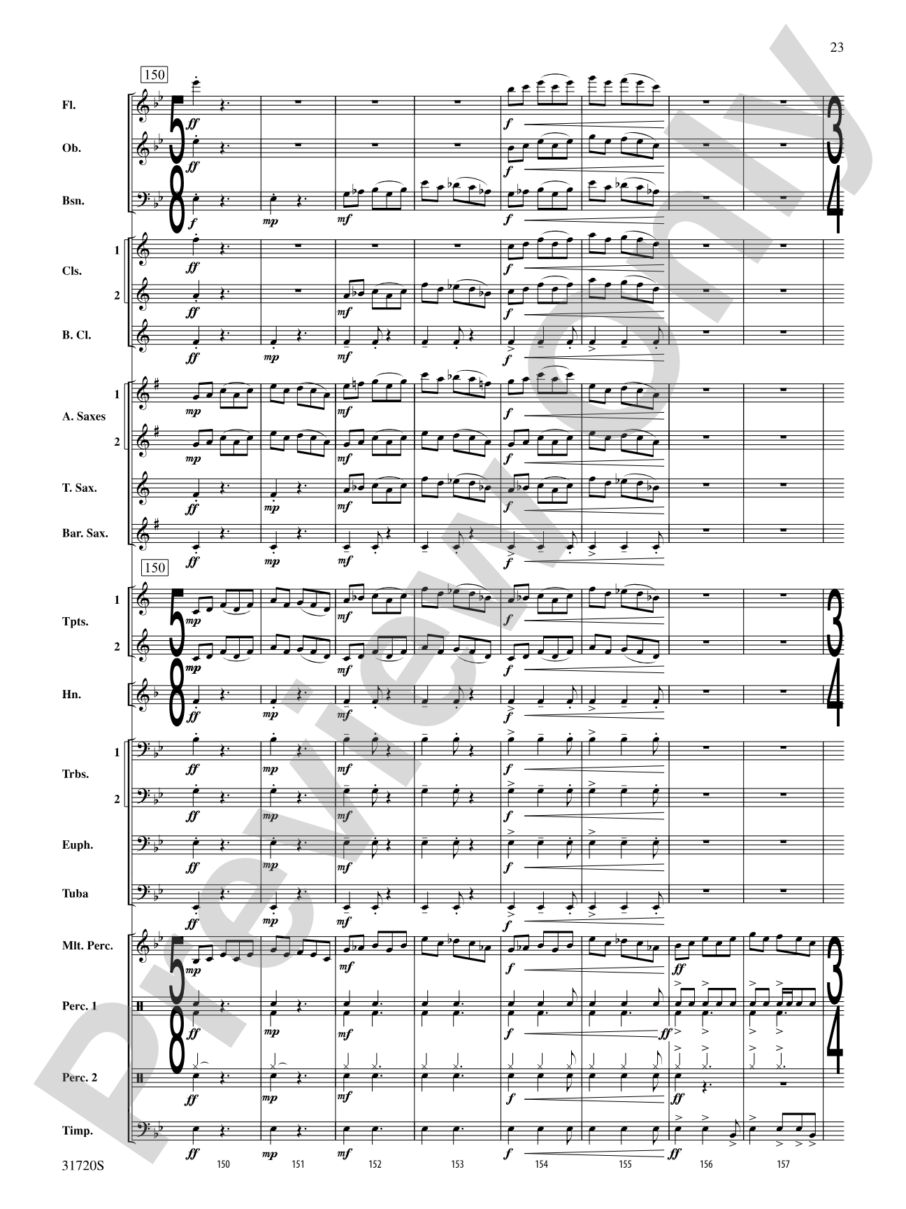 Pony Express: Concert Band Conductor Score & Parts