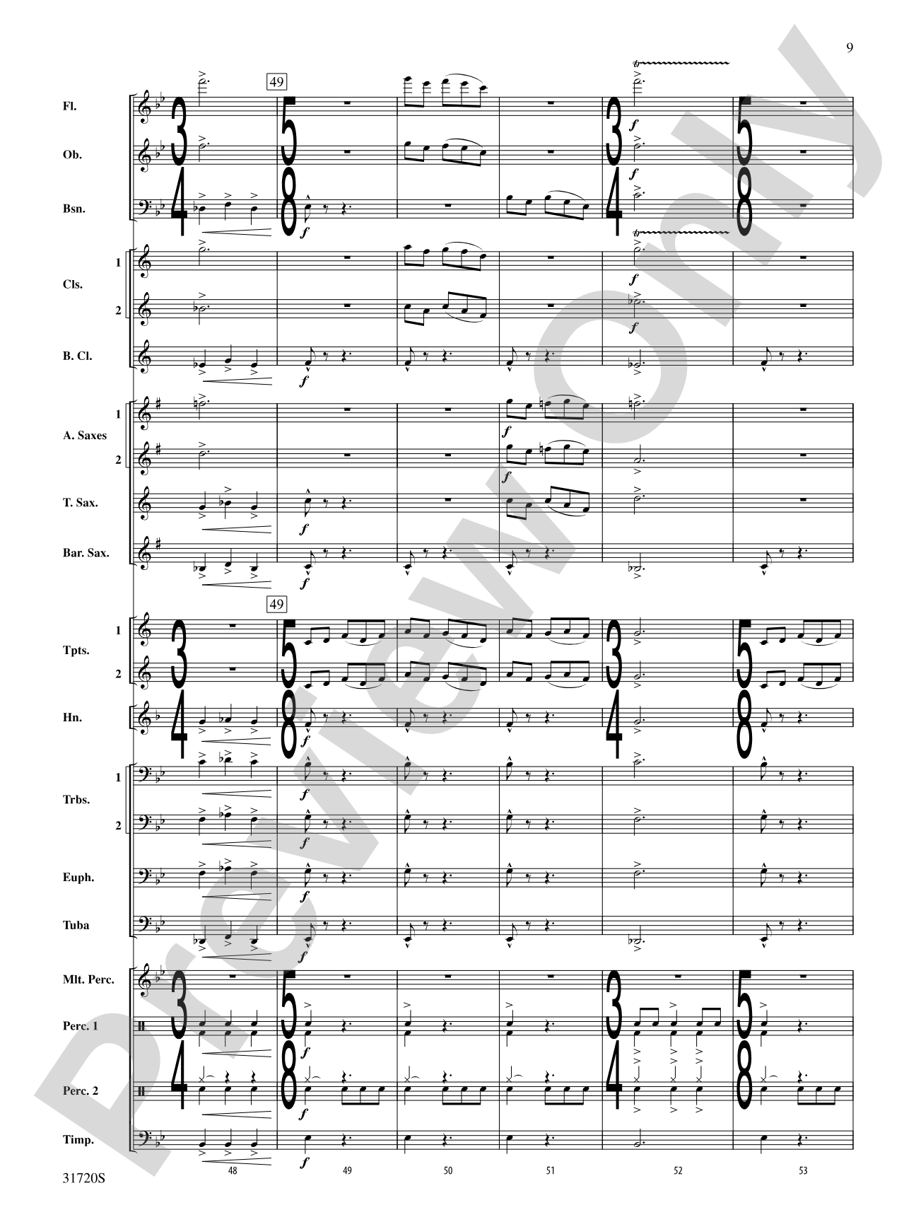 Pony Express: Concert Band Conductor Score & Parts