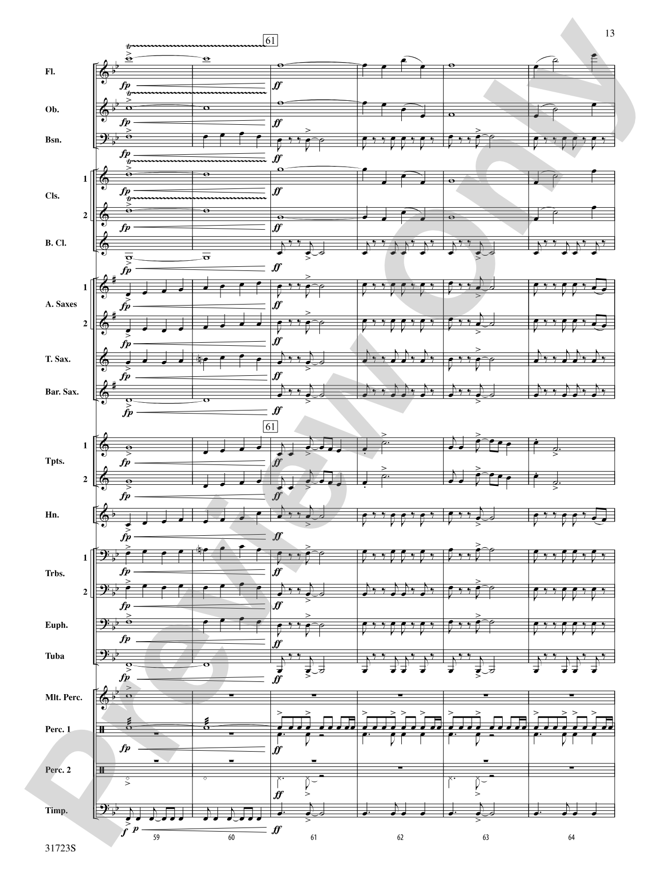Western Horizons: Concert Band Conductor Score & Parts
