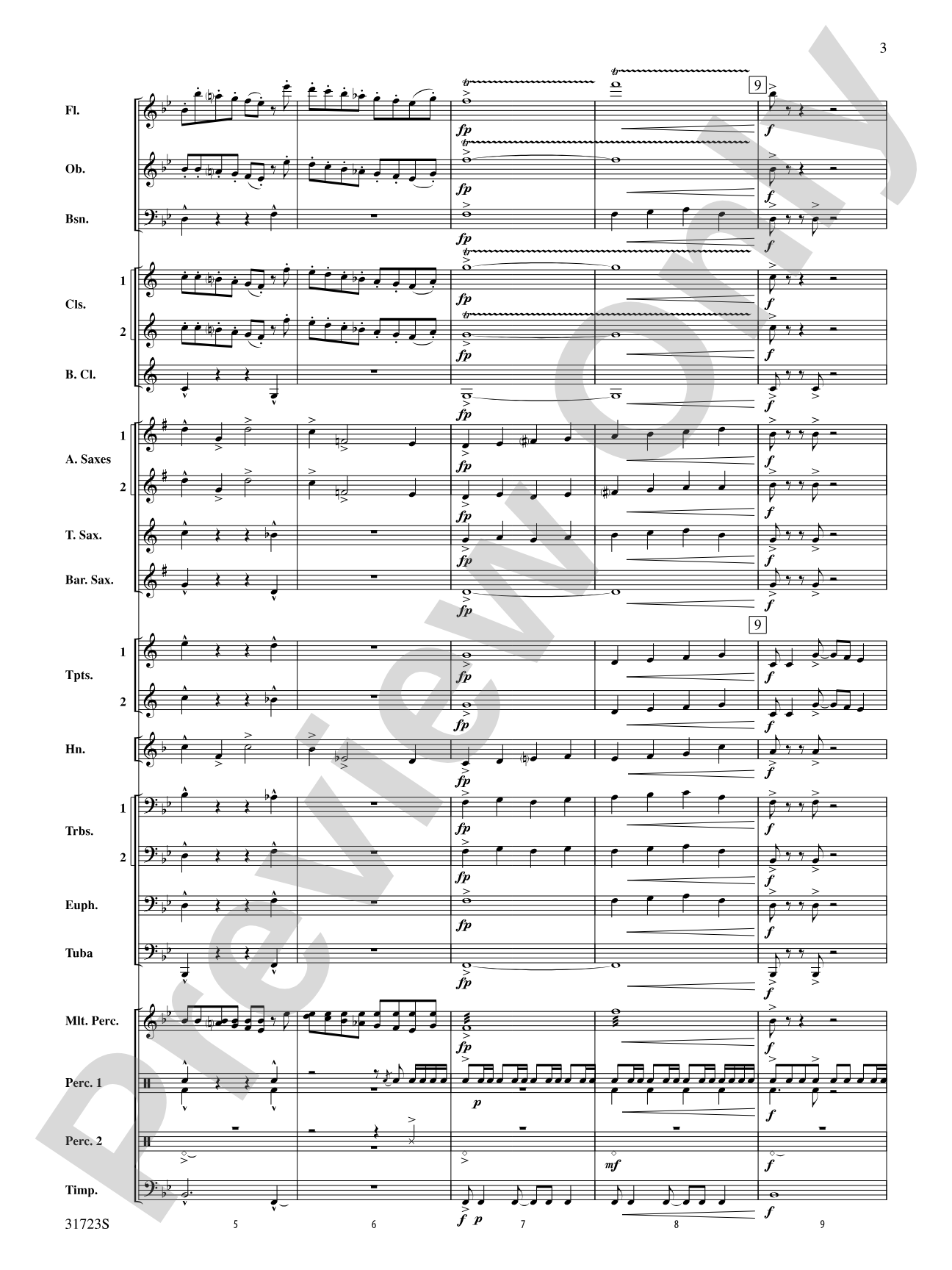 Western Horizons: Concert Band Conductor Score & Parts
