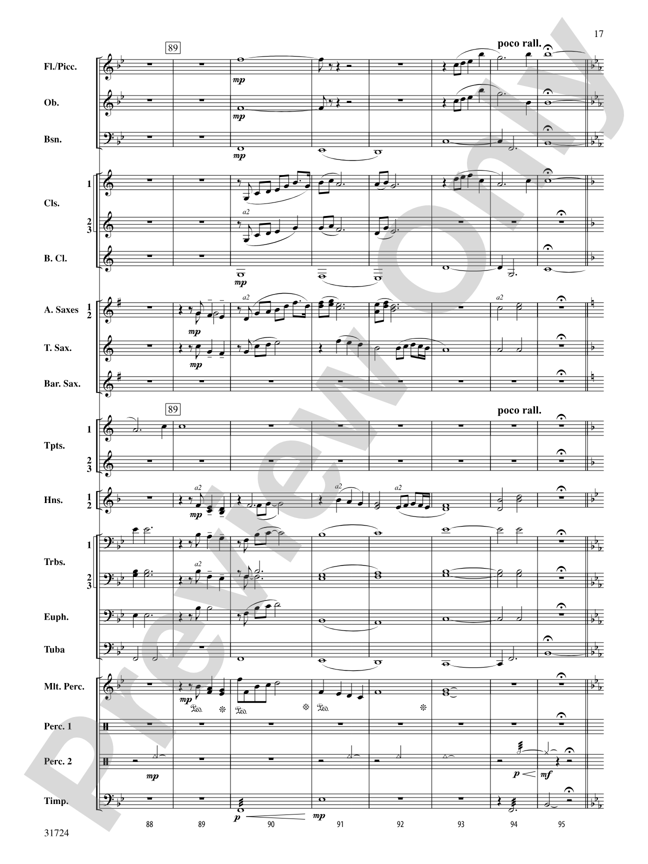 Choreography: Concert Band Conductor Score & Parts