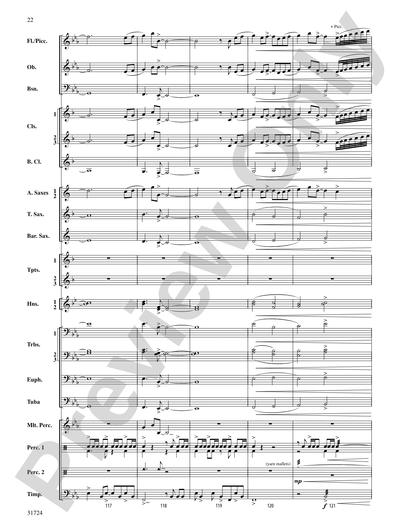 Choreography: Concert Band Conductor Score & Parts