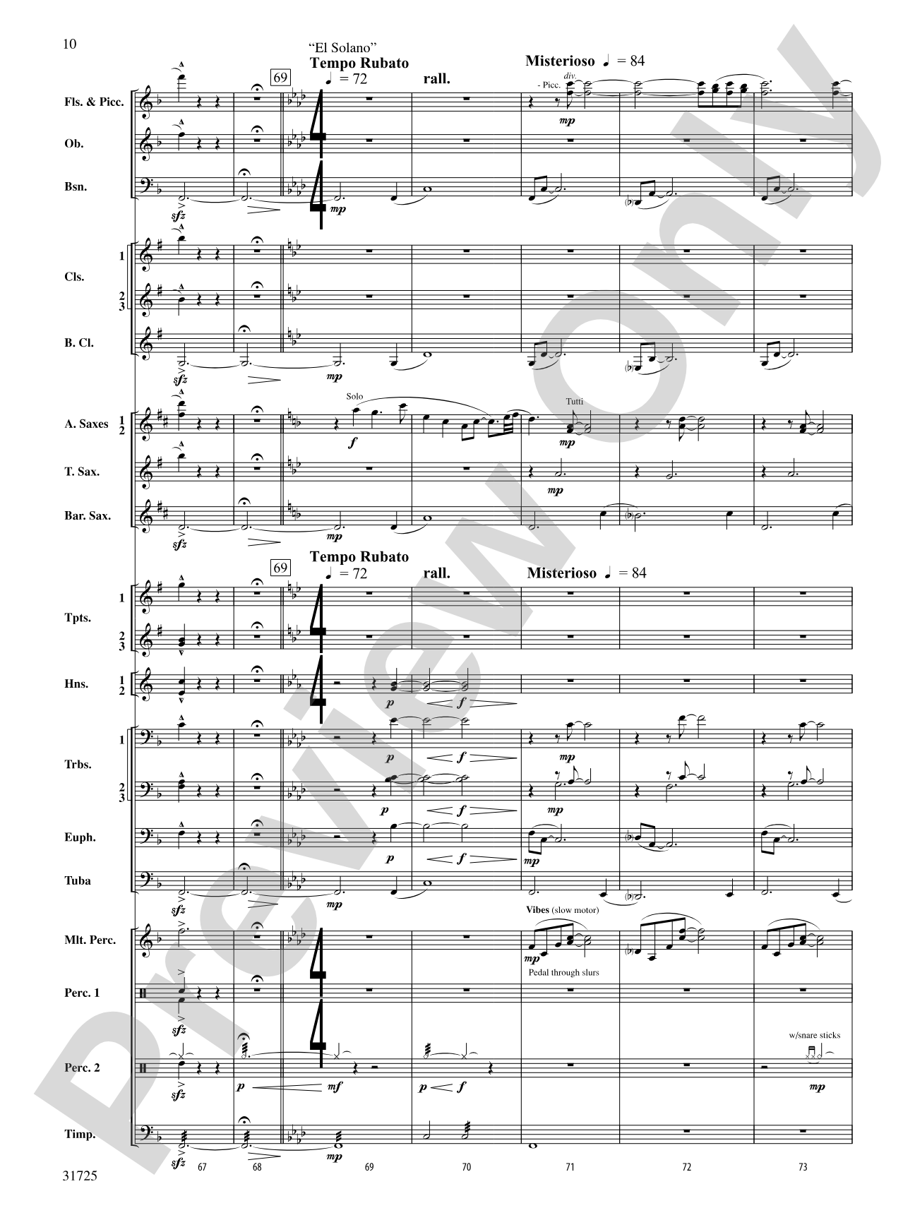 Iberian Escapades: Concert Band Conductor Score & Parts