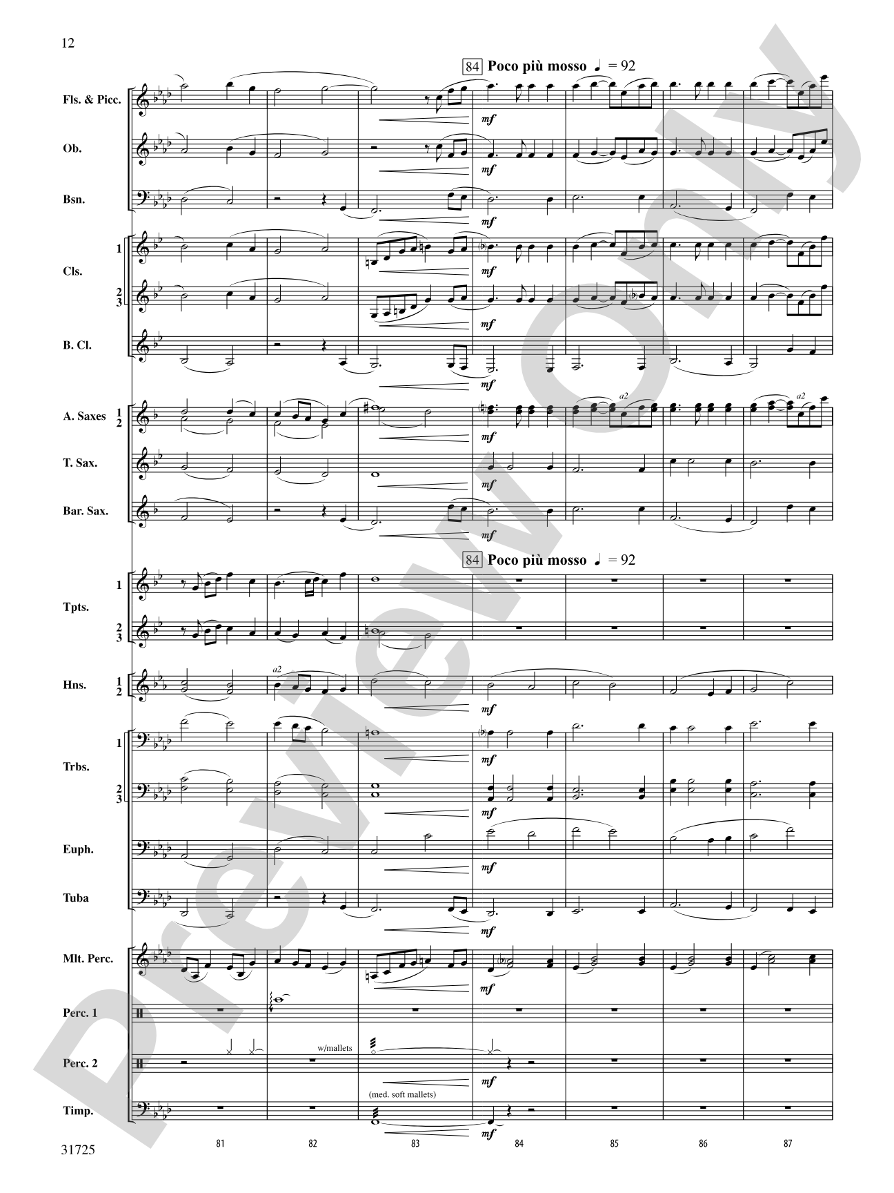 Iberian Escapades: Concert Band Conductor Score & Parts