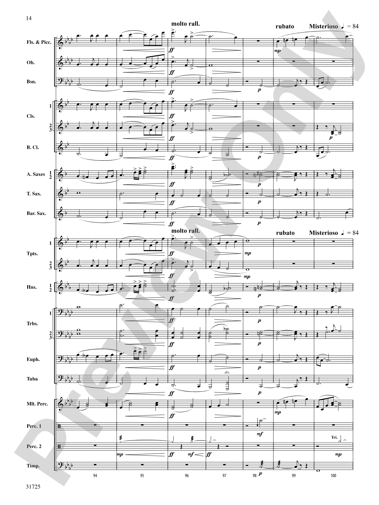 Iberian Escapades: Concert Band Conductor Score & Parts