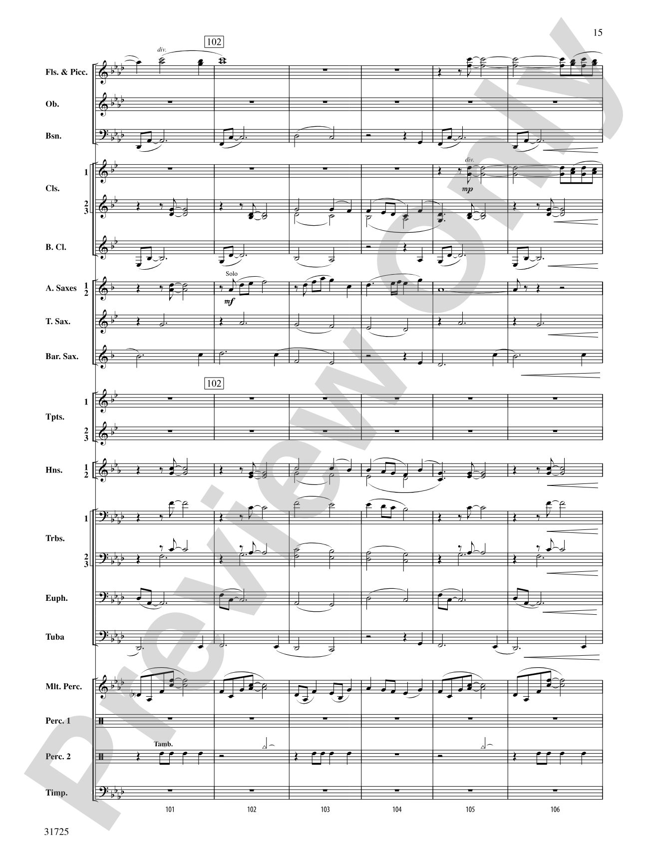 Iberian Escapades: Concert Band Conductor Score & Parts