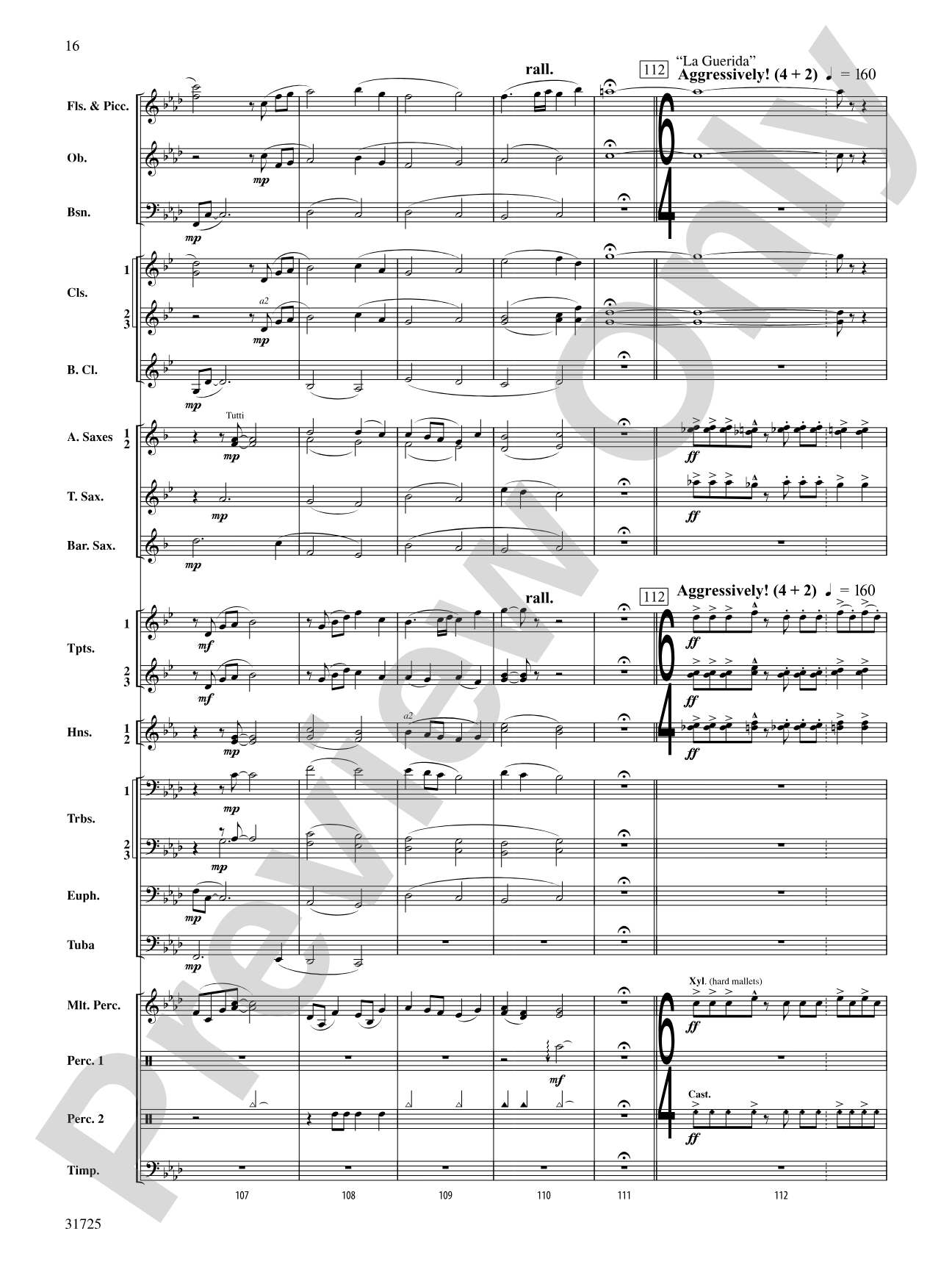 Iberian Escapades: Concert Band Conductor Score & Parts