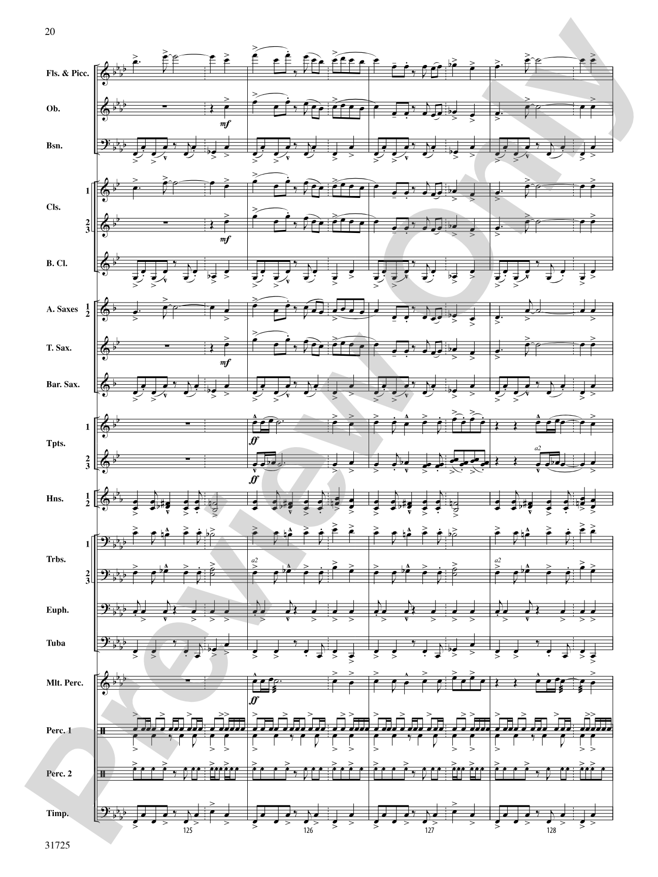 Iberian Escapades: Concert Band Conductor Score & Parts