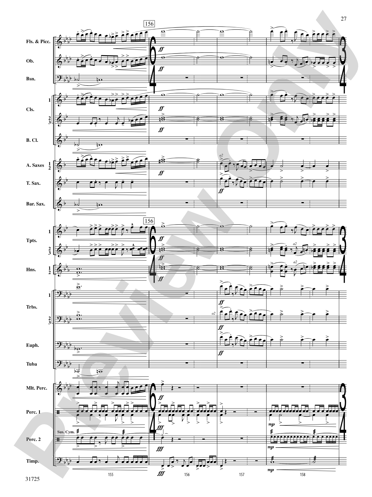 Iberian Escapades: Concert Band Conductor Score & Parts