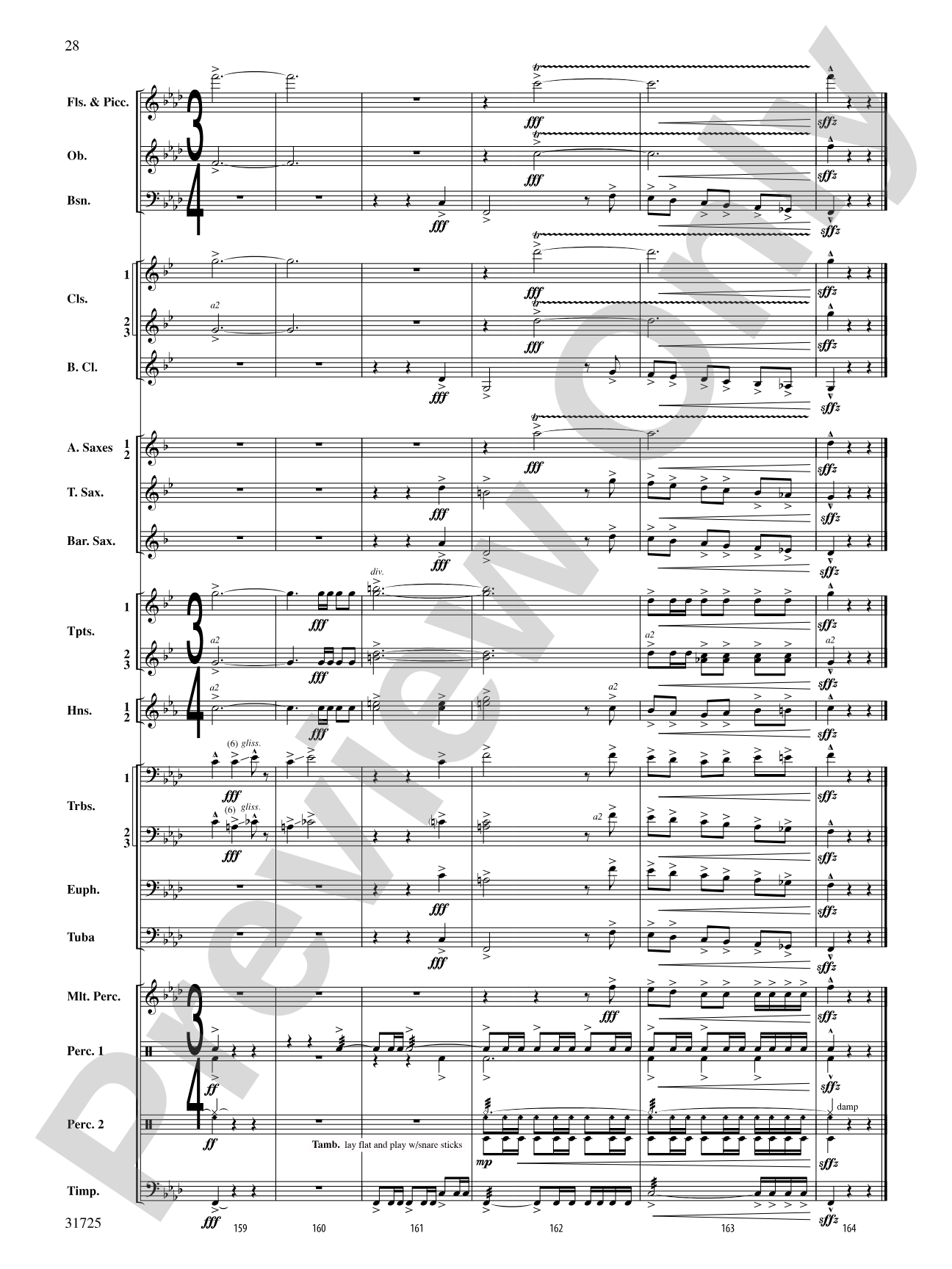 Iberian Escapades: Concert Band Conductor Score & Parts