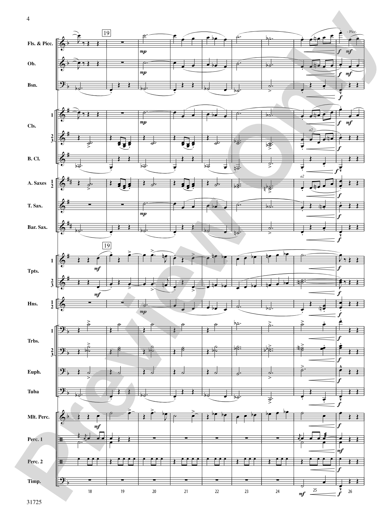 Iberian Escapades: Concert Band Conductor Score & Parts