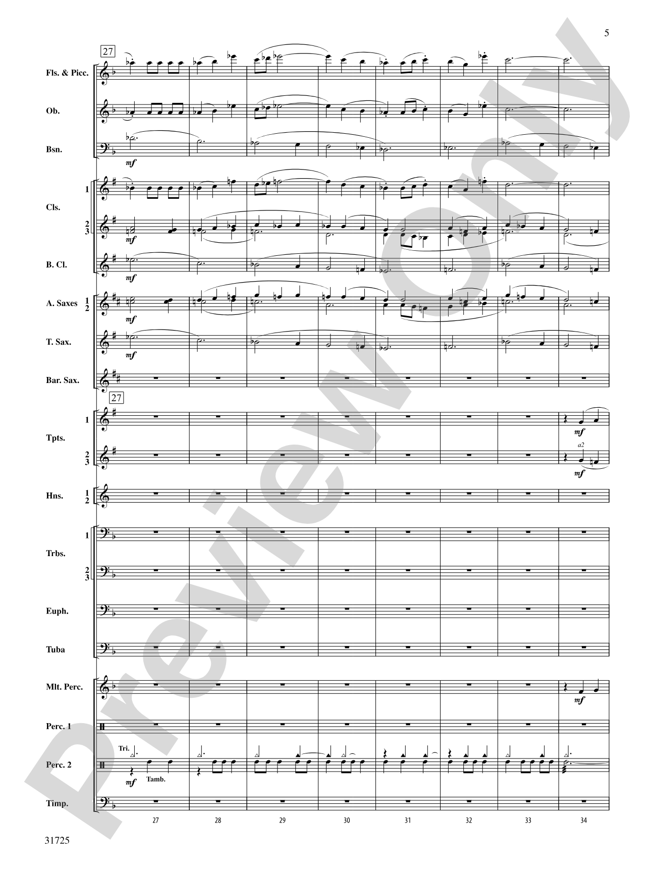 Iberian Escapades: Concert Band Conductor Score & Parts