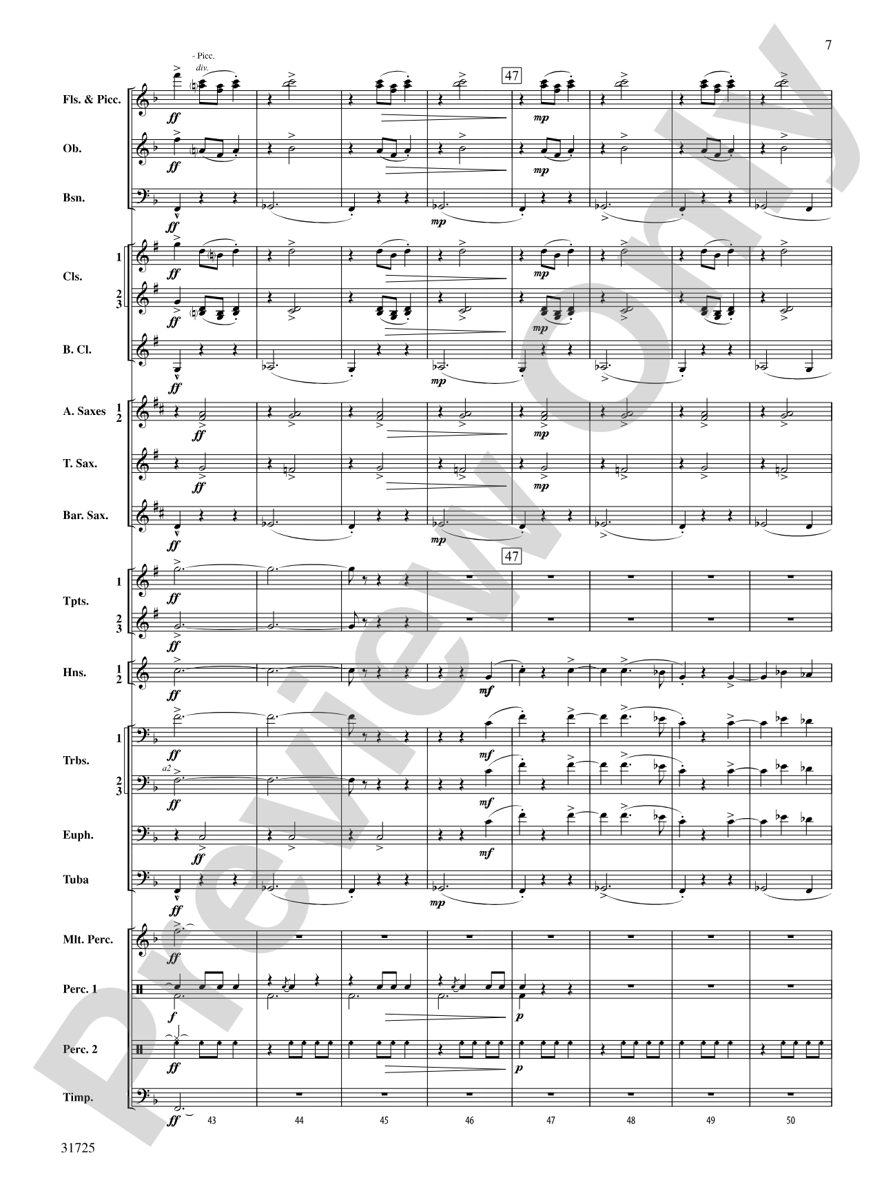 Iberian Escapades: Concert Band Conductor Score & Parts