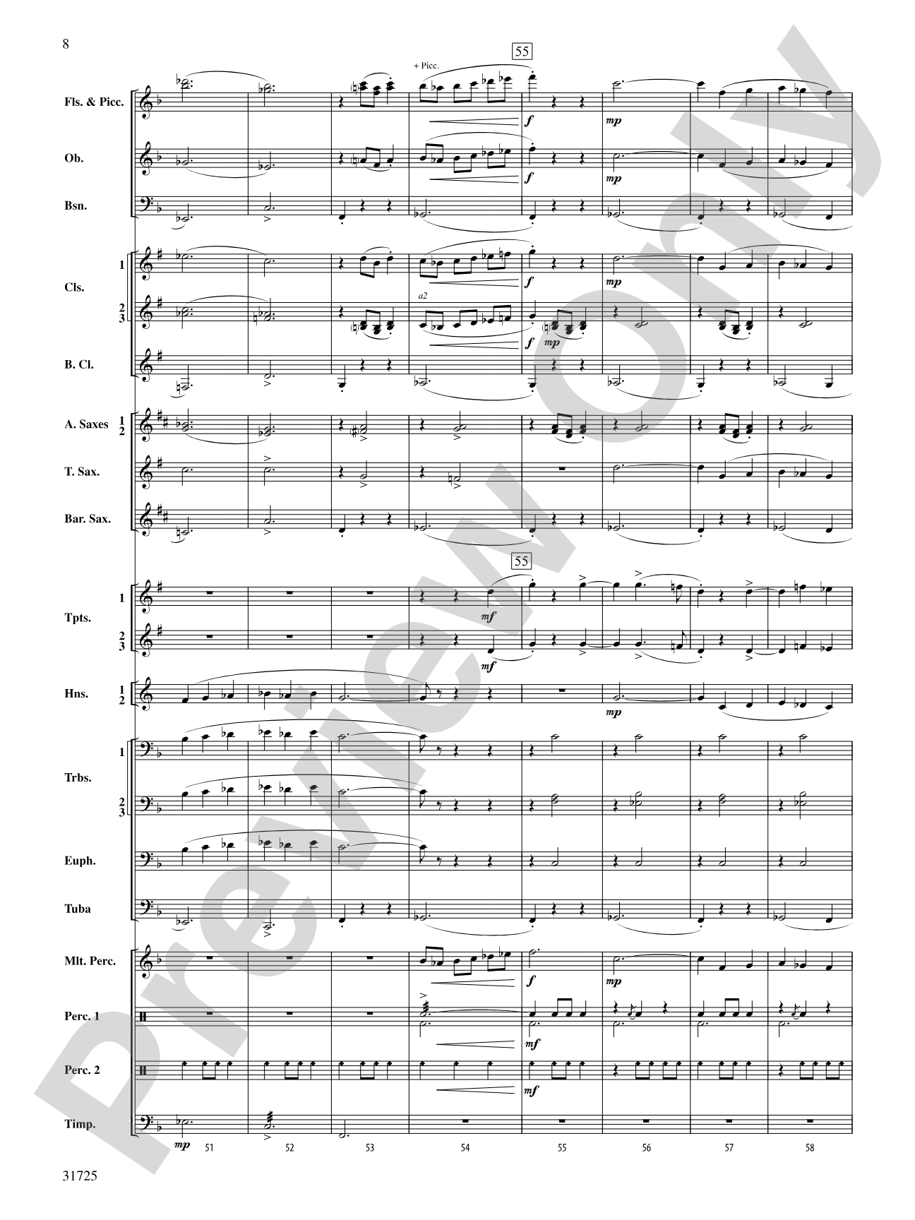 Iberian Escapades: Concert Band Conductor Score & Parts