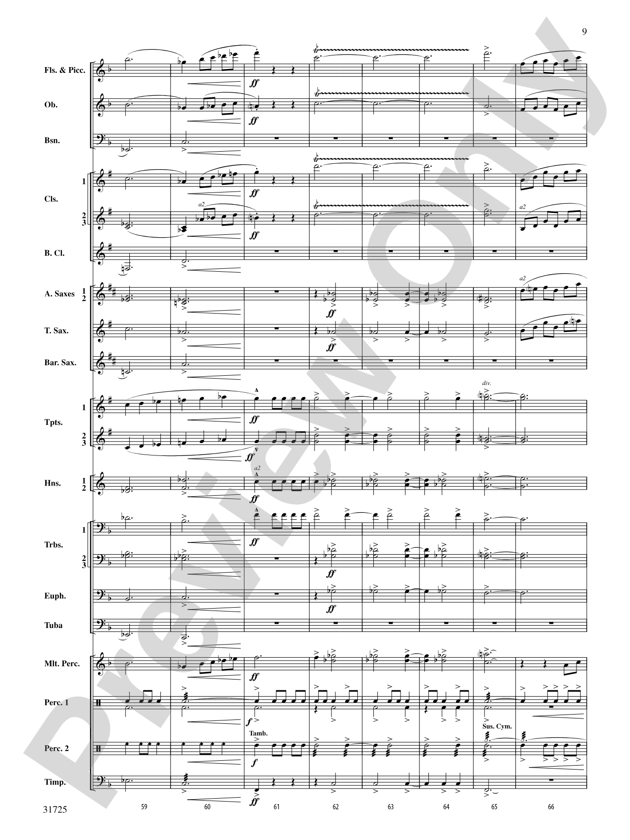 Iberian Escapades: Concert Band Conductor Score & Parts