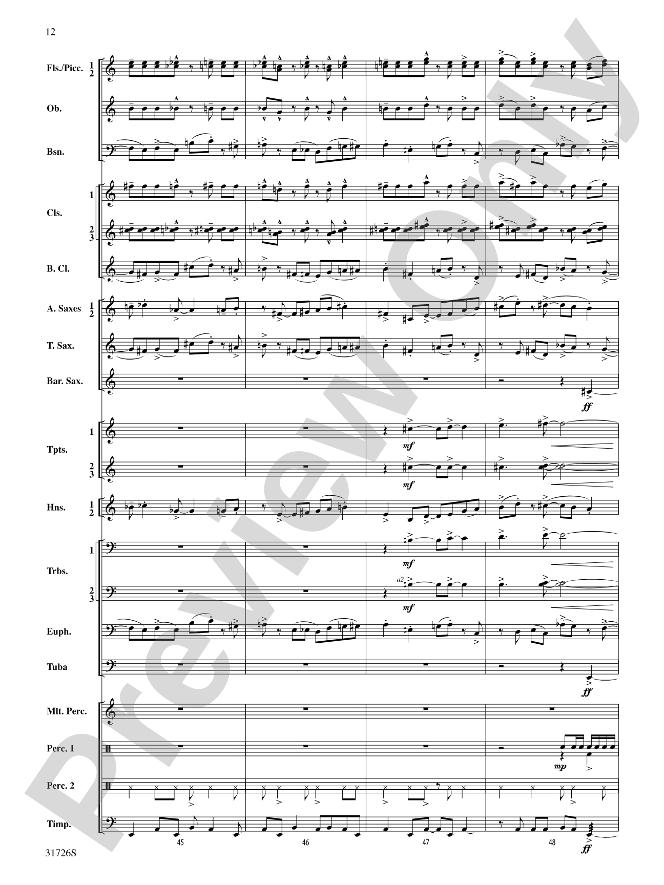 Velocity: Concert Band Conductor Score & Parts