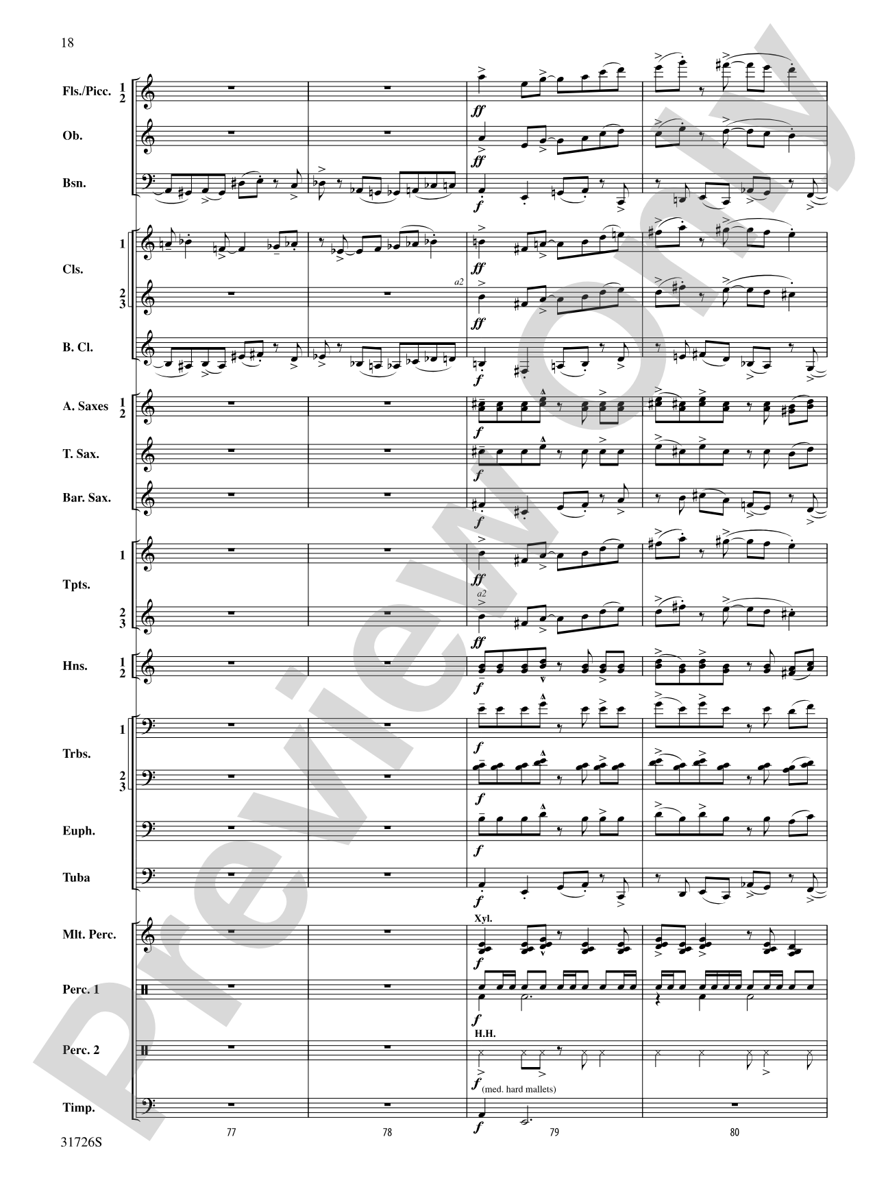 Velocity: Concert Band Conductor Score & Parts