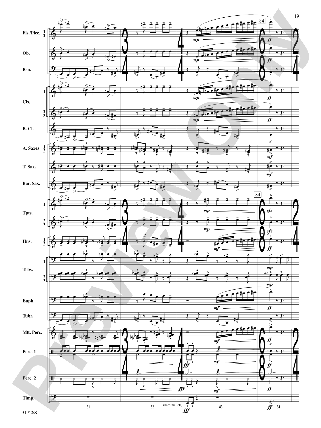 Velocity: Concert Band Conductor Score & Parts