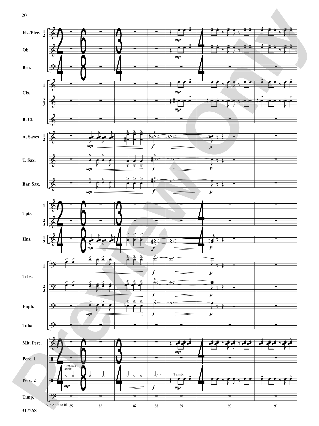 Velocity: Concert Band Conductor Score & Parts