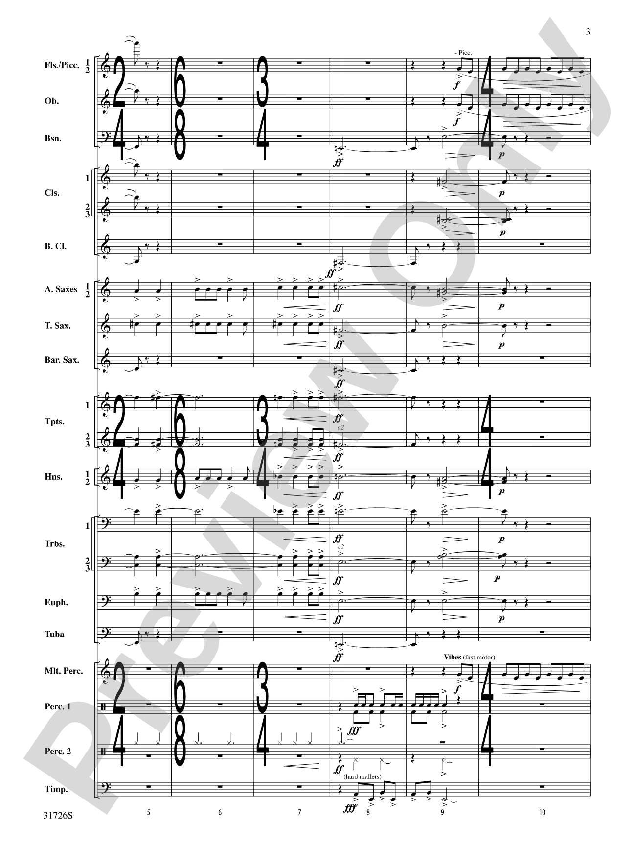 Velocity: Concert Band Conductor Score & Parts