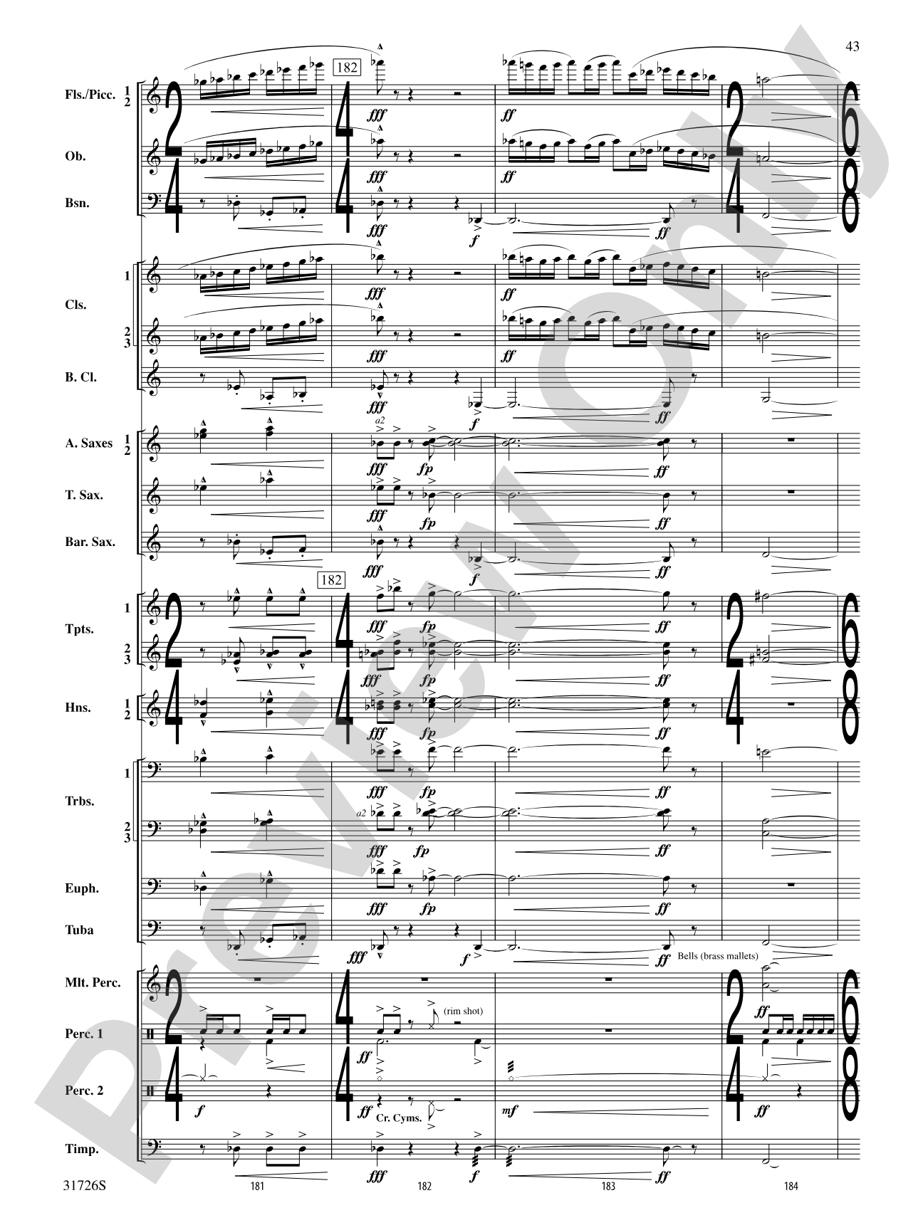 Velocity: Concert Band Conductor Score & Parts