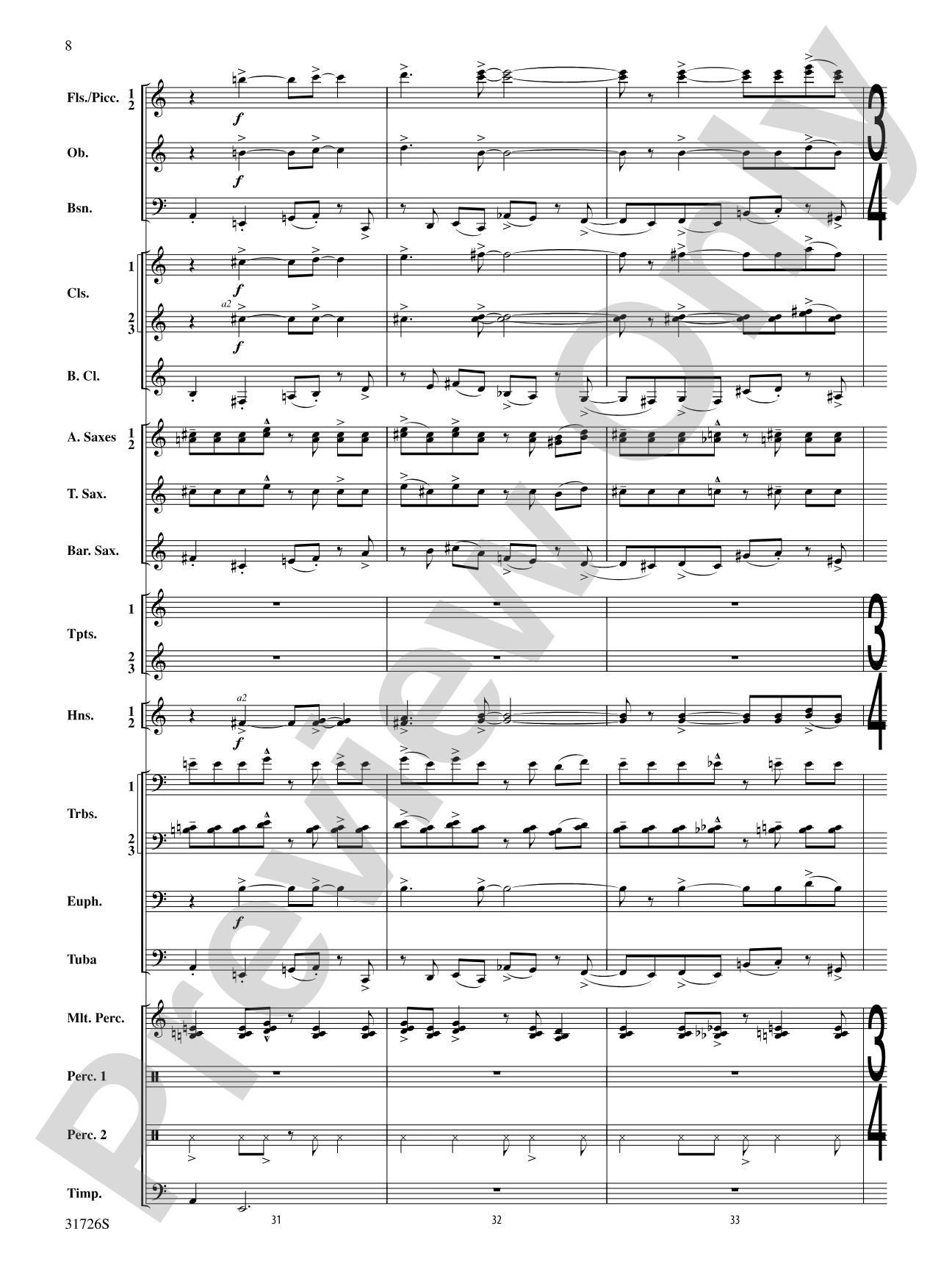 Velocity: Concert Band Conductor Score & Parts