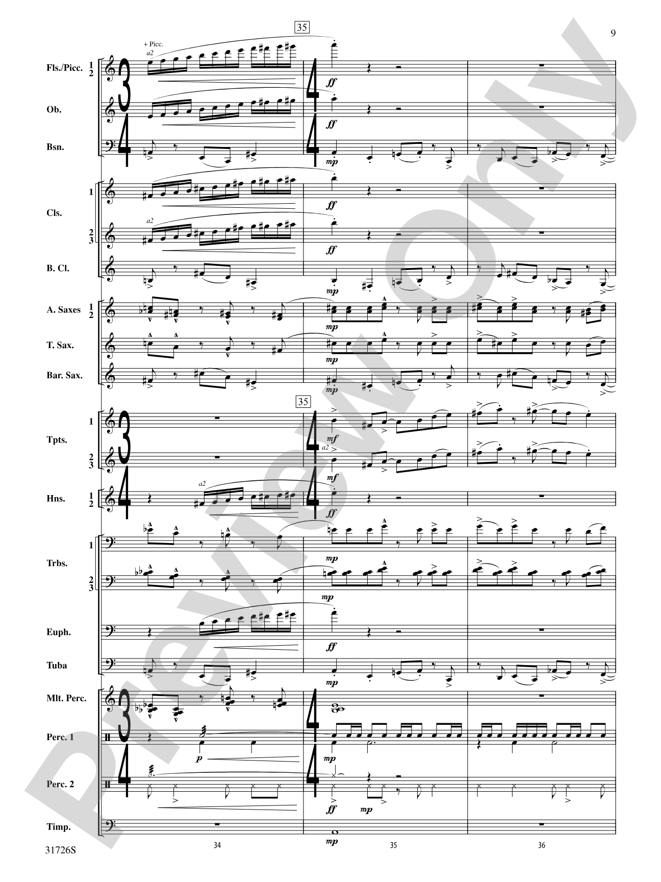 Velocity: Concert Band Conductor Score & Parts