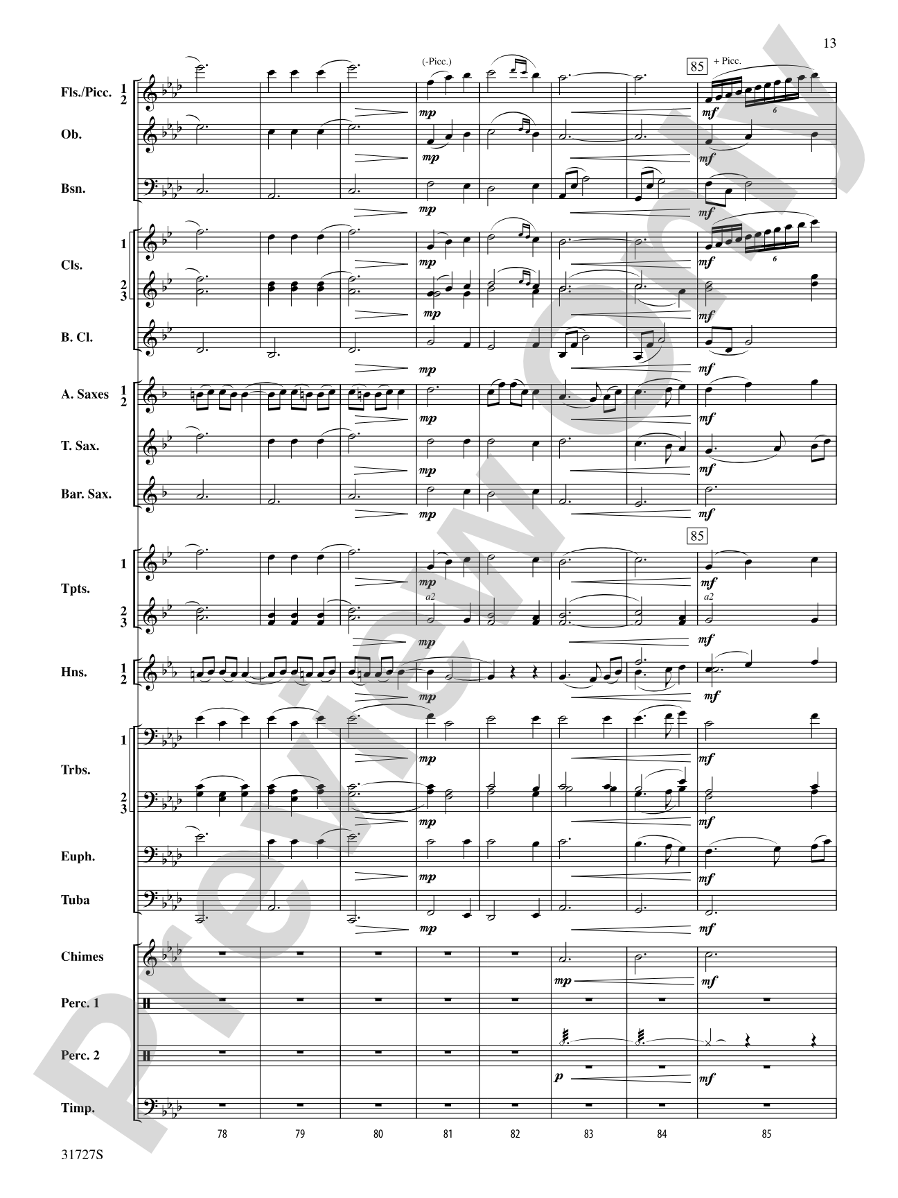 Magic Valley: Concert Band Conductor Score & Parts