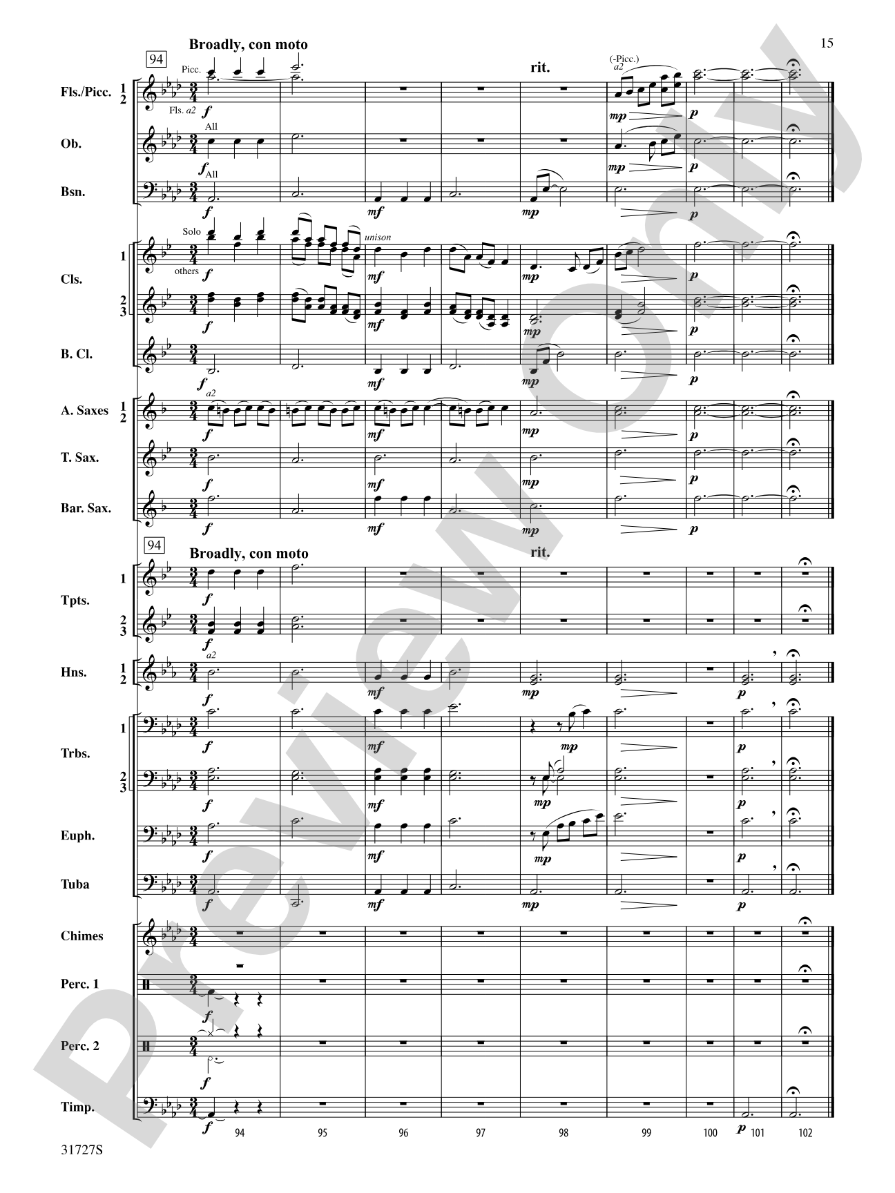 Magic Valley: Concert Band Conductor Score & Parts