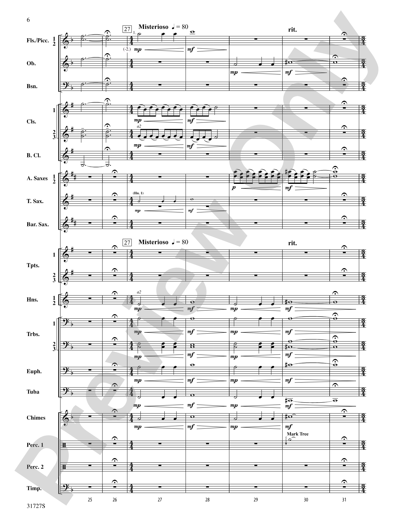 Magic Valley: Concert Band Conductor Score & Parts