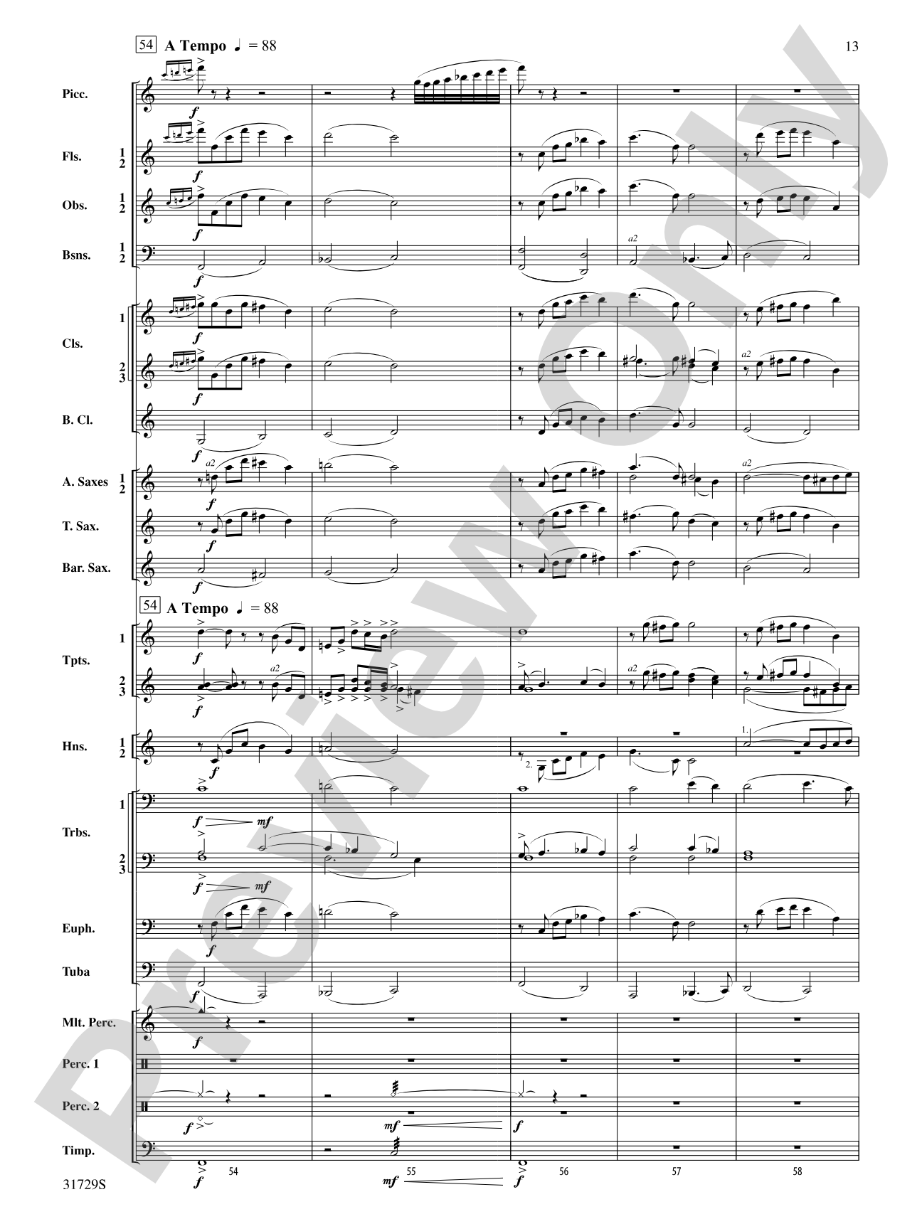 Beyond the Horizon: Concert Band Conductor Score & Parts