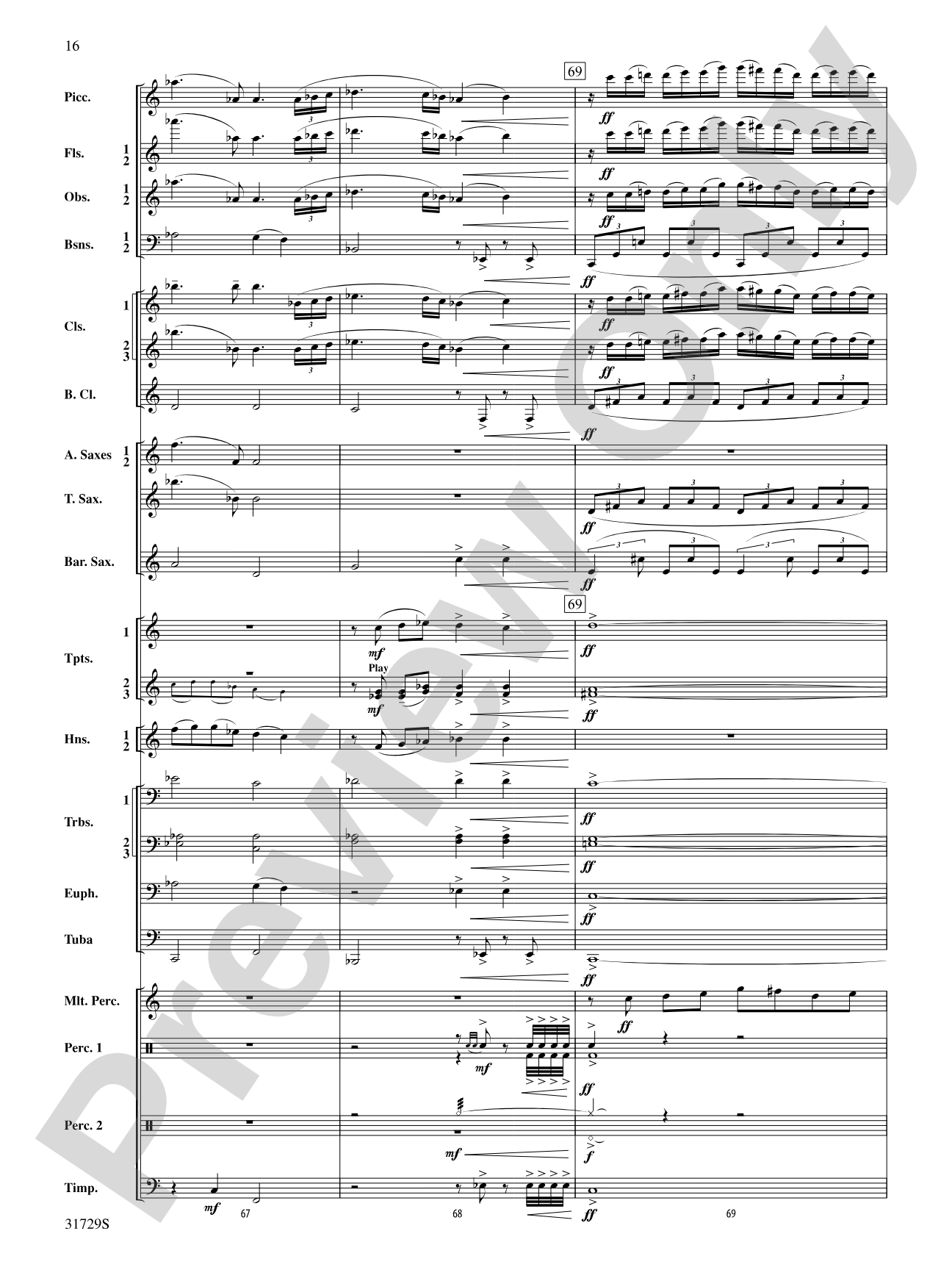 Beyond the Horizon: Concert Band Conductor Score & Parts