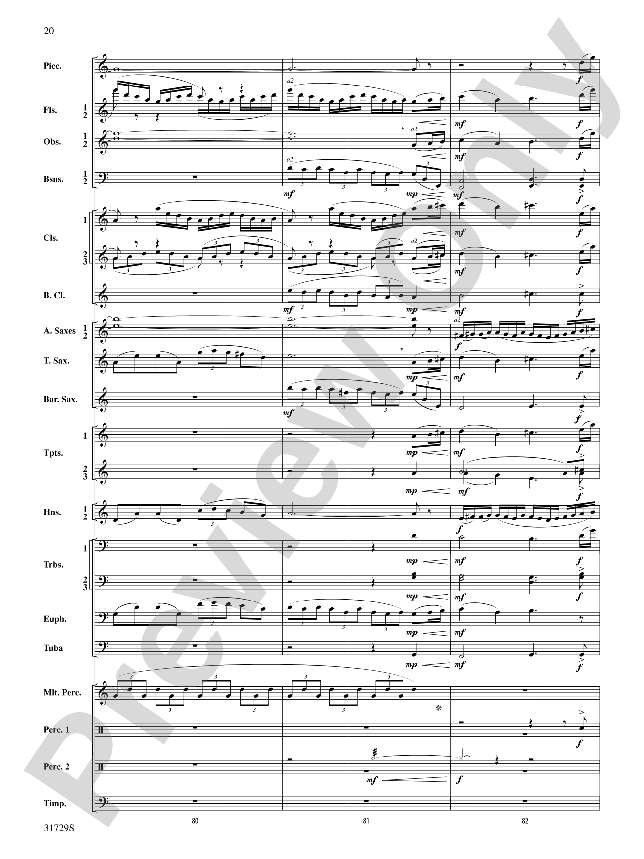 Beyond the Horizon: Concert Band Conductor Score & Parts