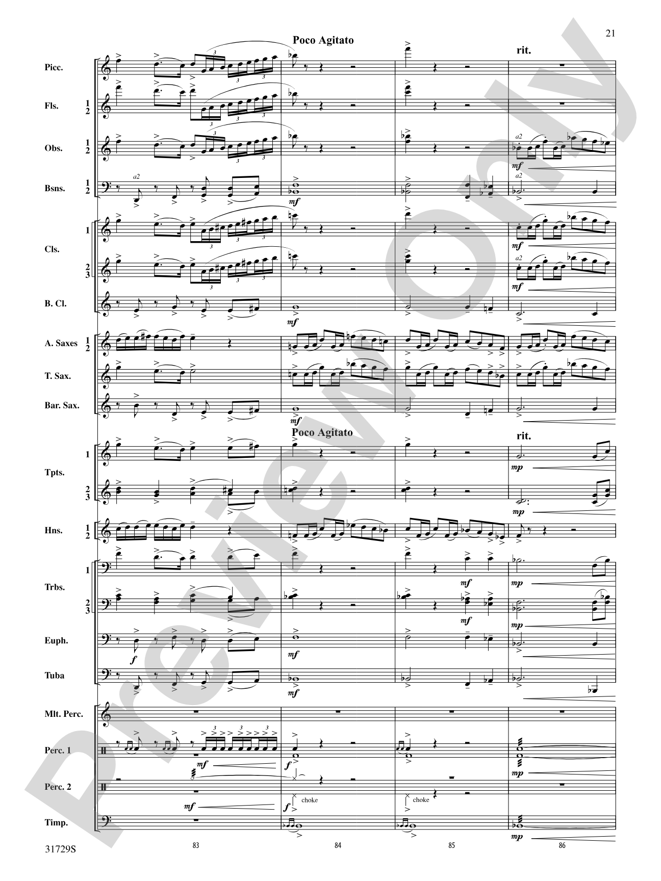Beyond the Horizon: Concert Band Conductor Score & Parts