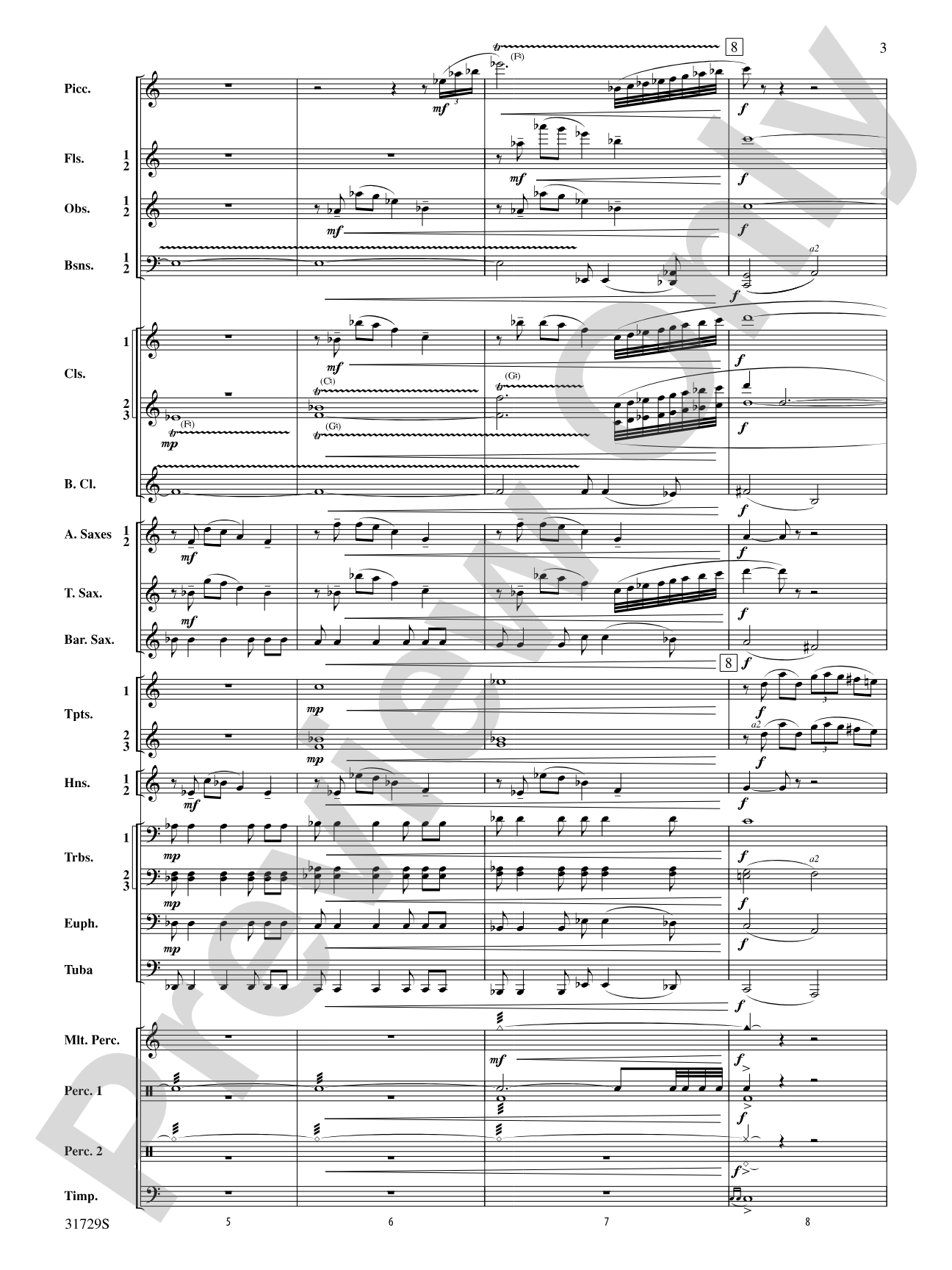 Beyond the Horizon: Concert Band Conductor Score & Parts