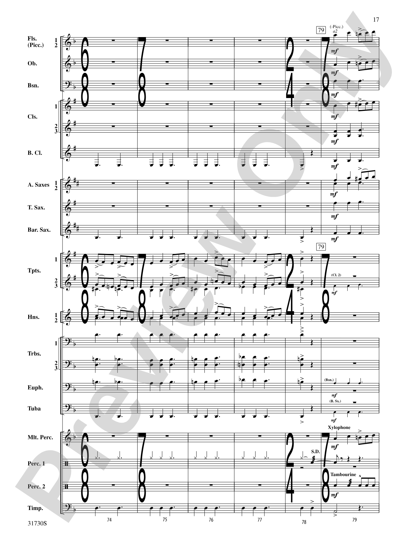 They Shall Run and Be Free: Concert Band Conductor Score & Parts