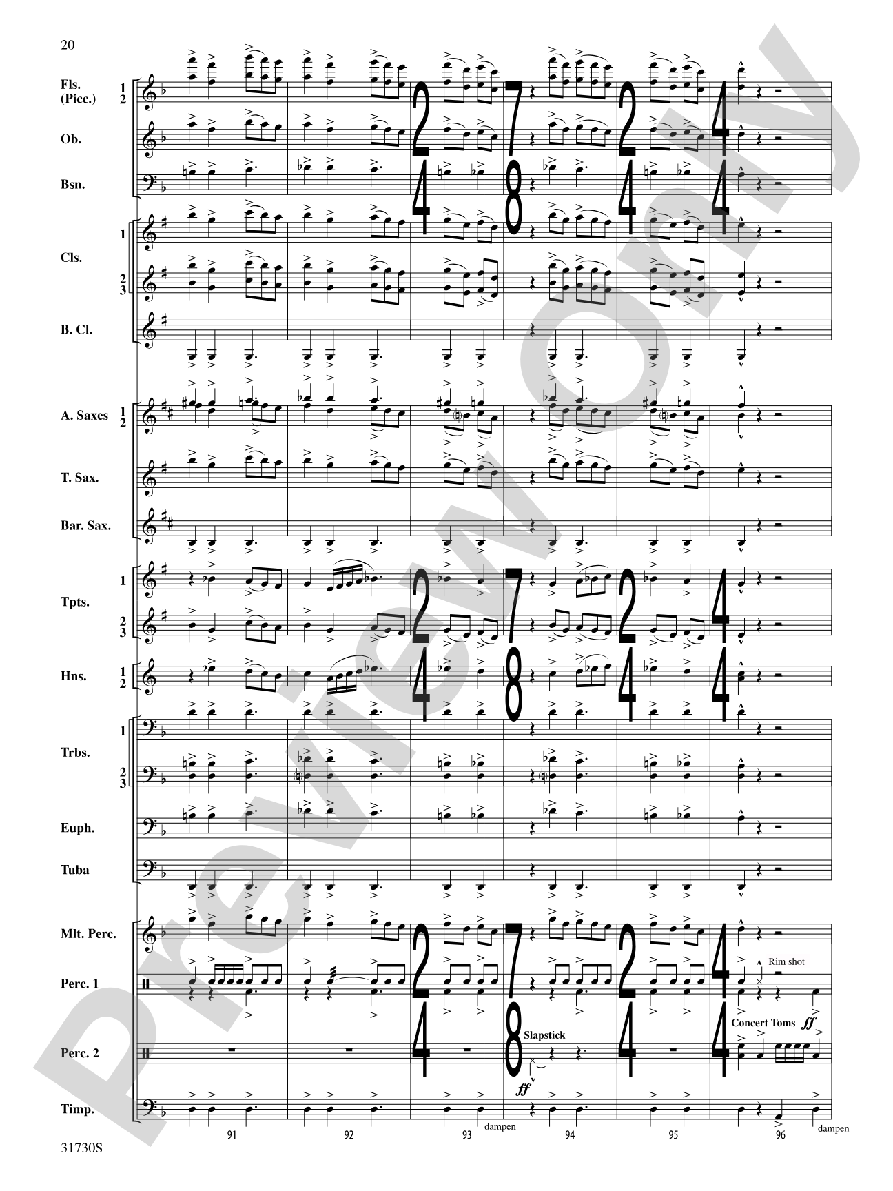 They Shall Run and Be Free: Concert Band Conductor Score & Parts