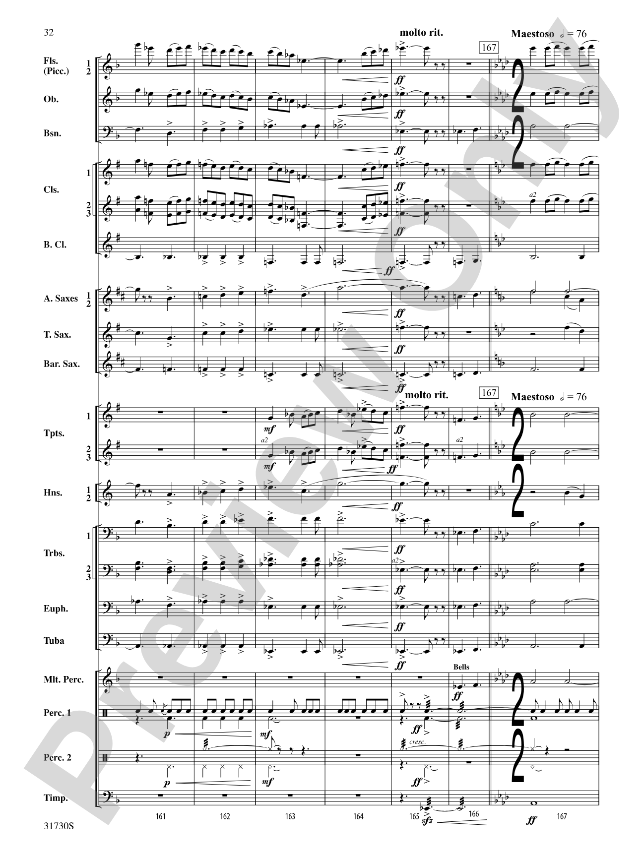 They Shall Run and Be Free: Concert Band Conductor Score & Parts