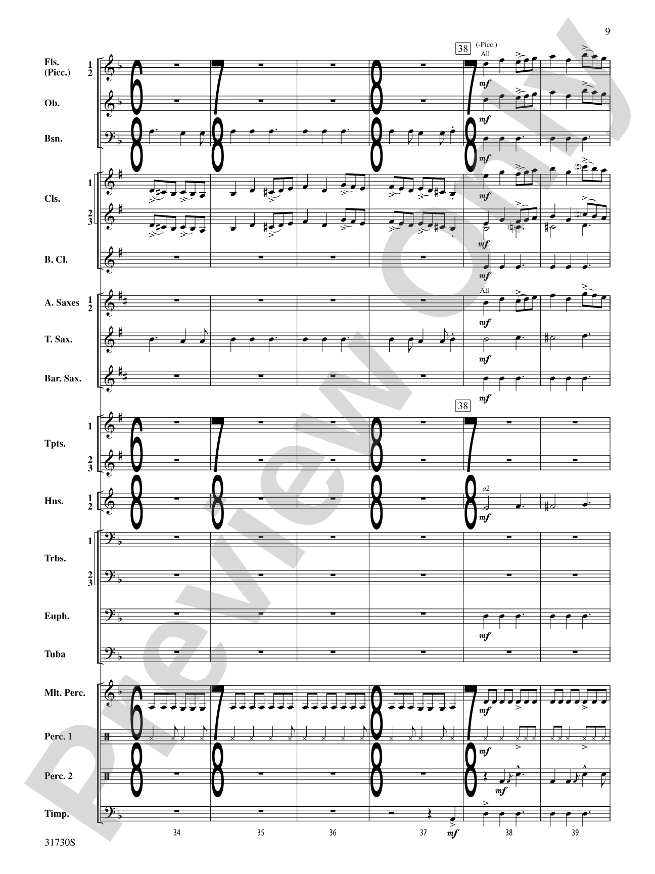 They Shall Run and Be Free: Concert Band Conductor Score & Parts