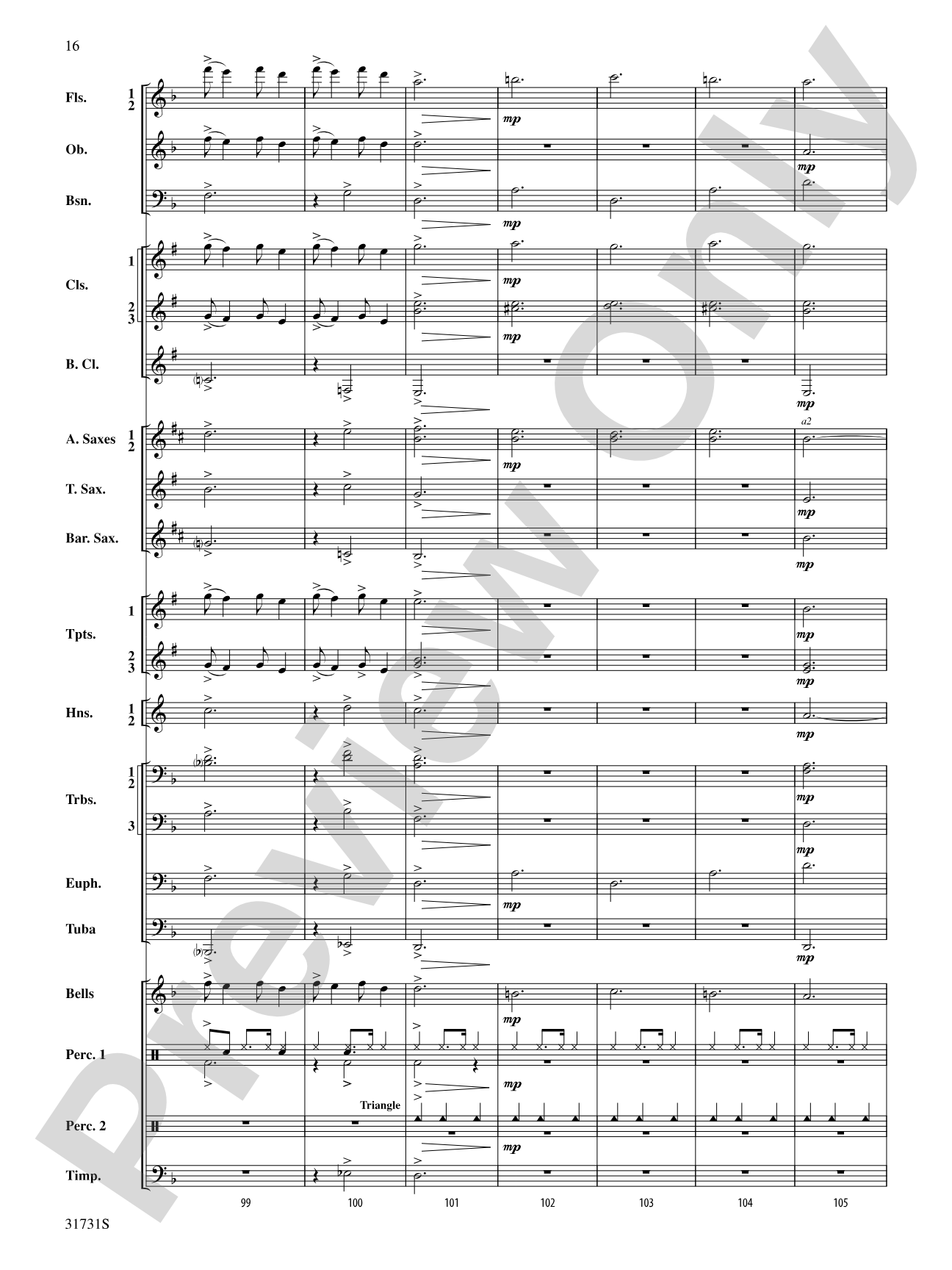 Bell Carol a la Big Band: Concert Band Conductor Score & Parts