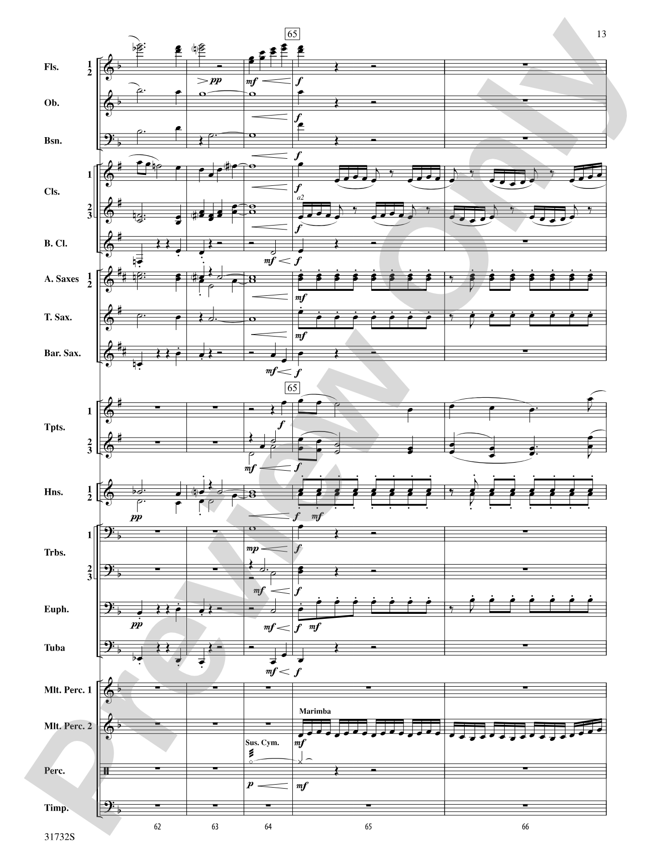 On Wings of Angels: Concert Band Conductor Score & Parts