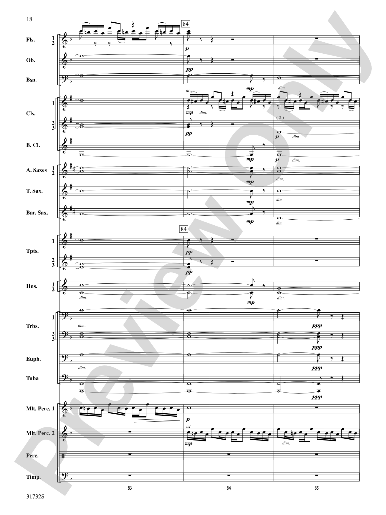 On Wings of Angels: Concert Band Conductor Score & Parts