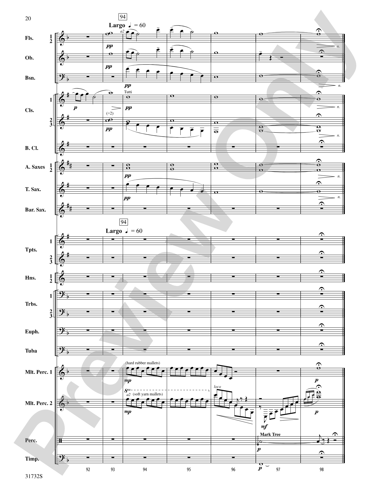 On Wings of Angels: Concert Band Conductor Score & Parts