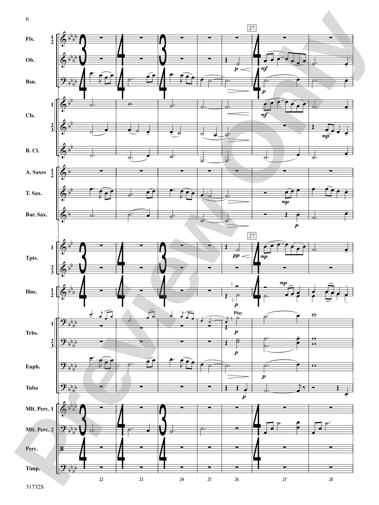 On Wings of Angels: Concert Band Conductor Score & Parts