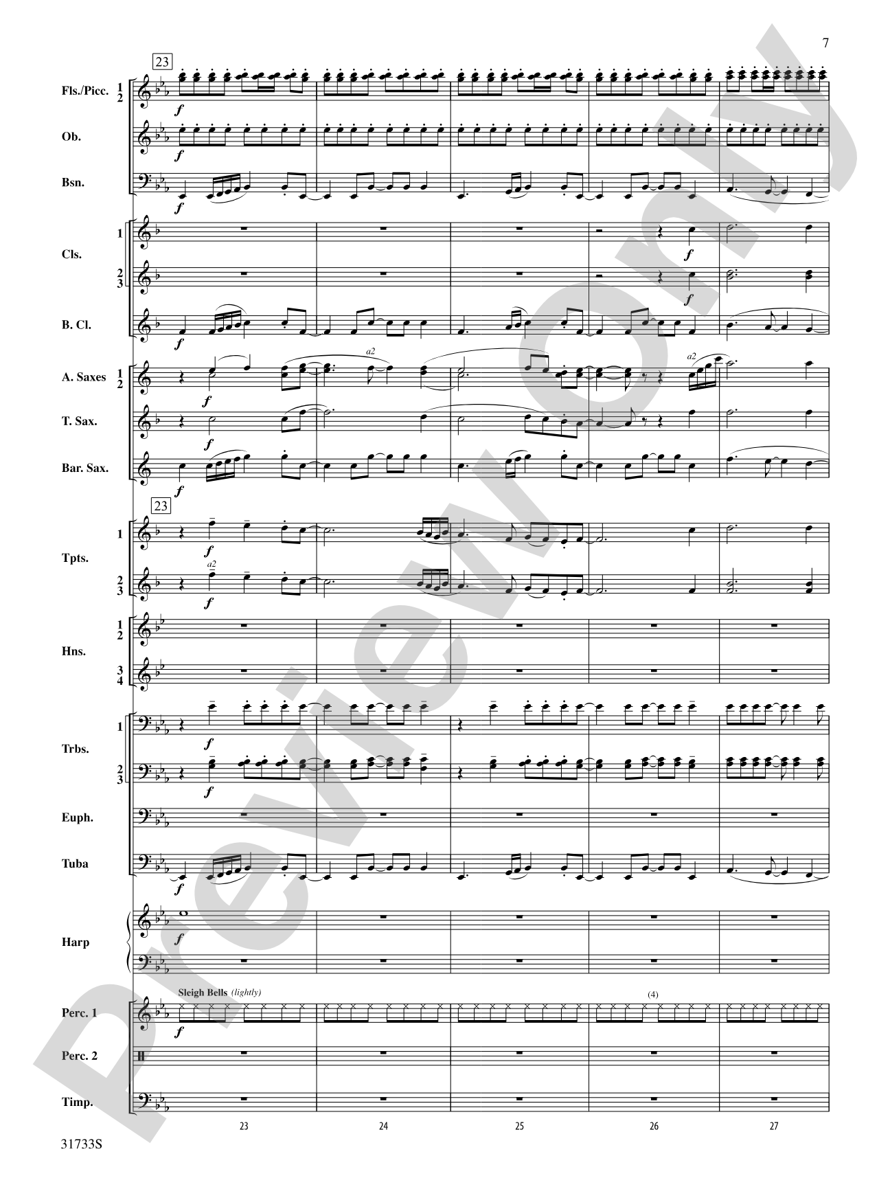 Santa's Journey (Bringing "Joy to the World"): Concert Band Conductor Score & Parts