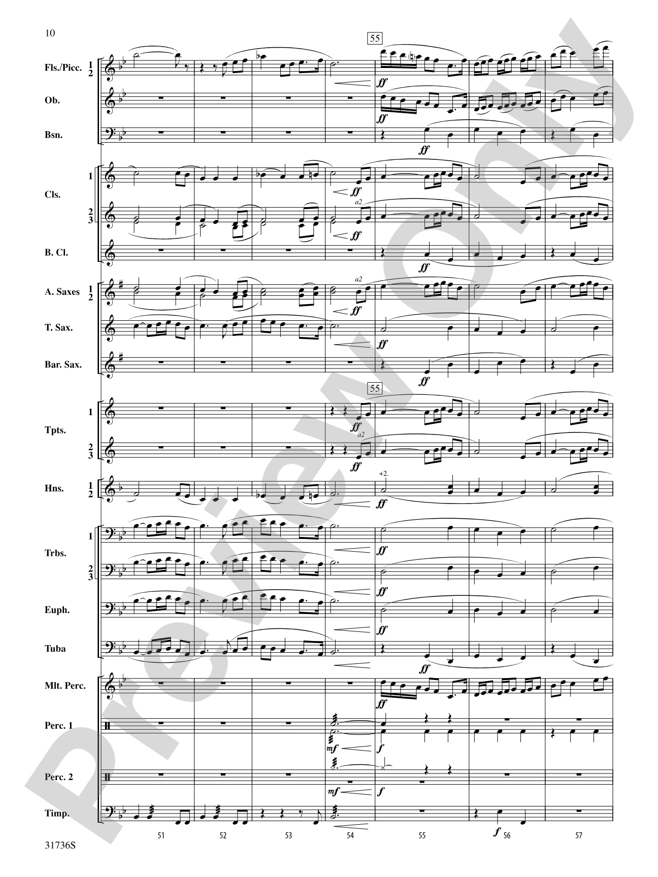 Aquia Hills: Concert Band Conductor Score & Parts